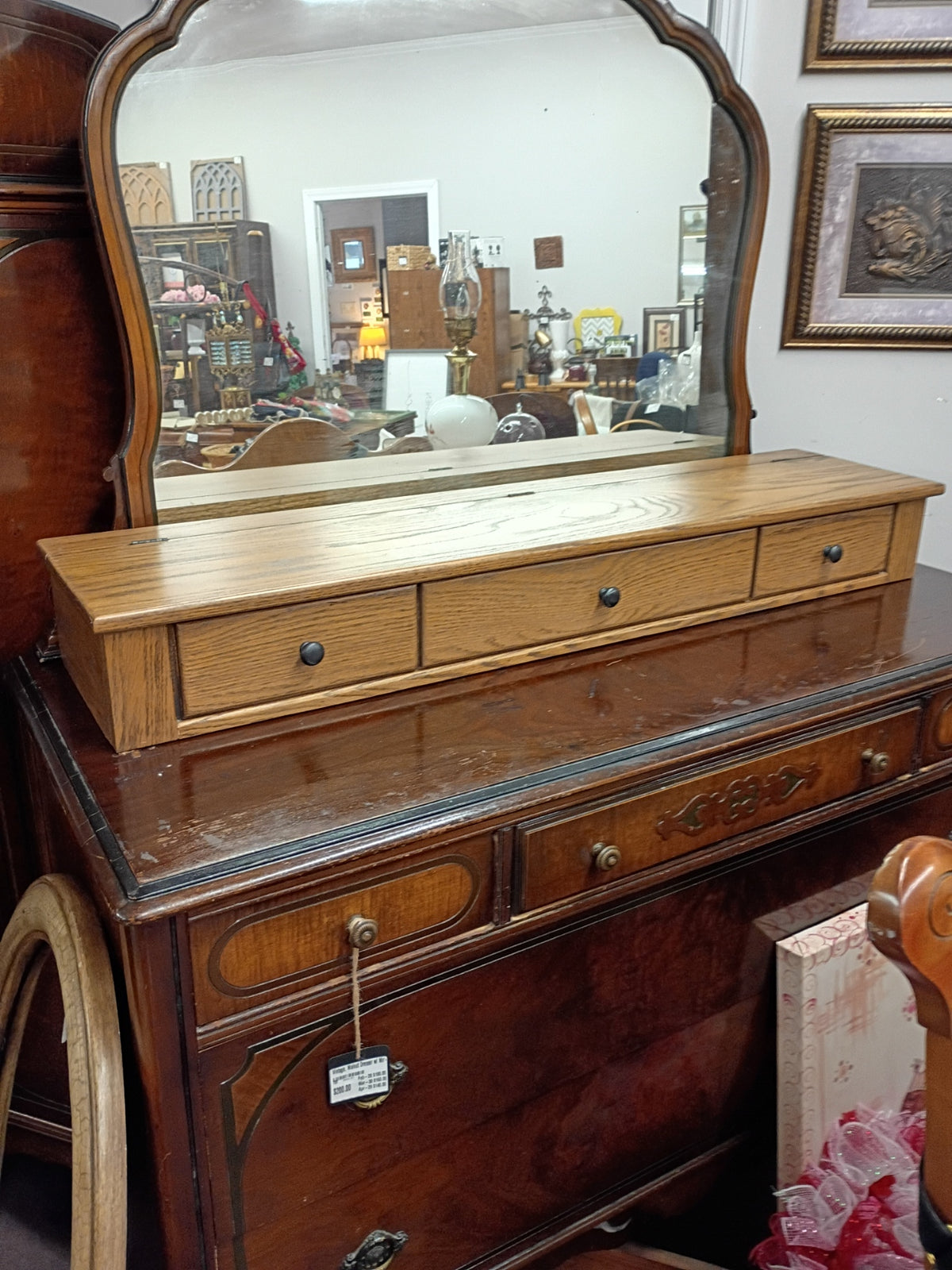 Oak Dresser Top Jewel Box