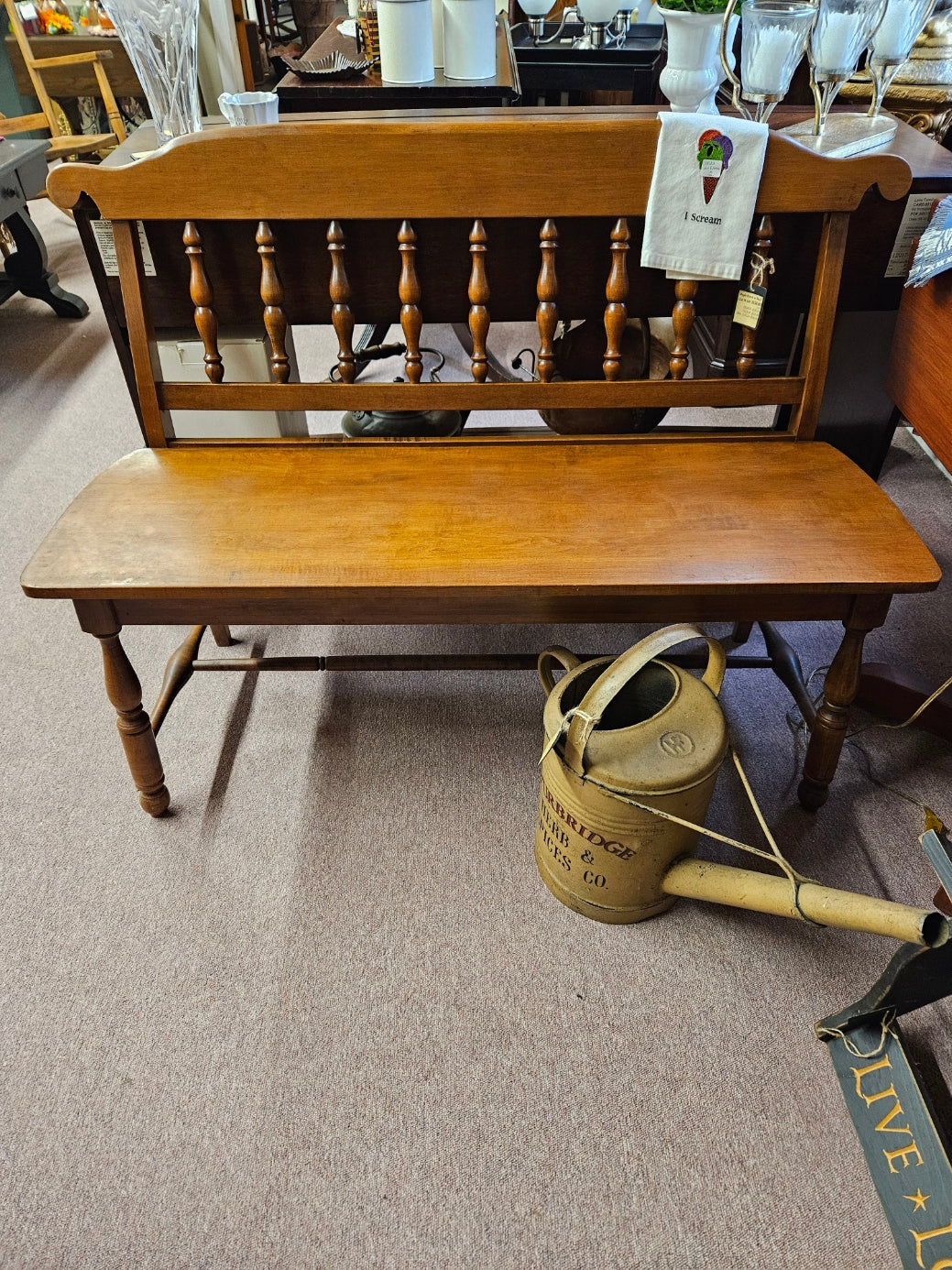 Bench with back
