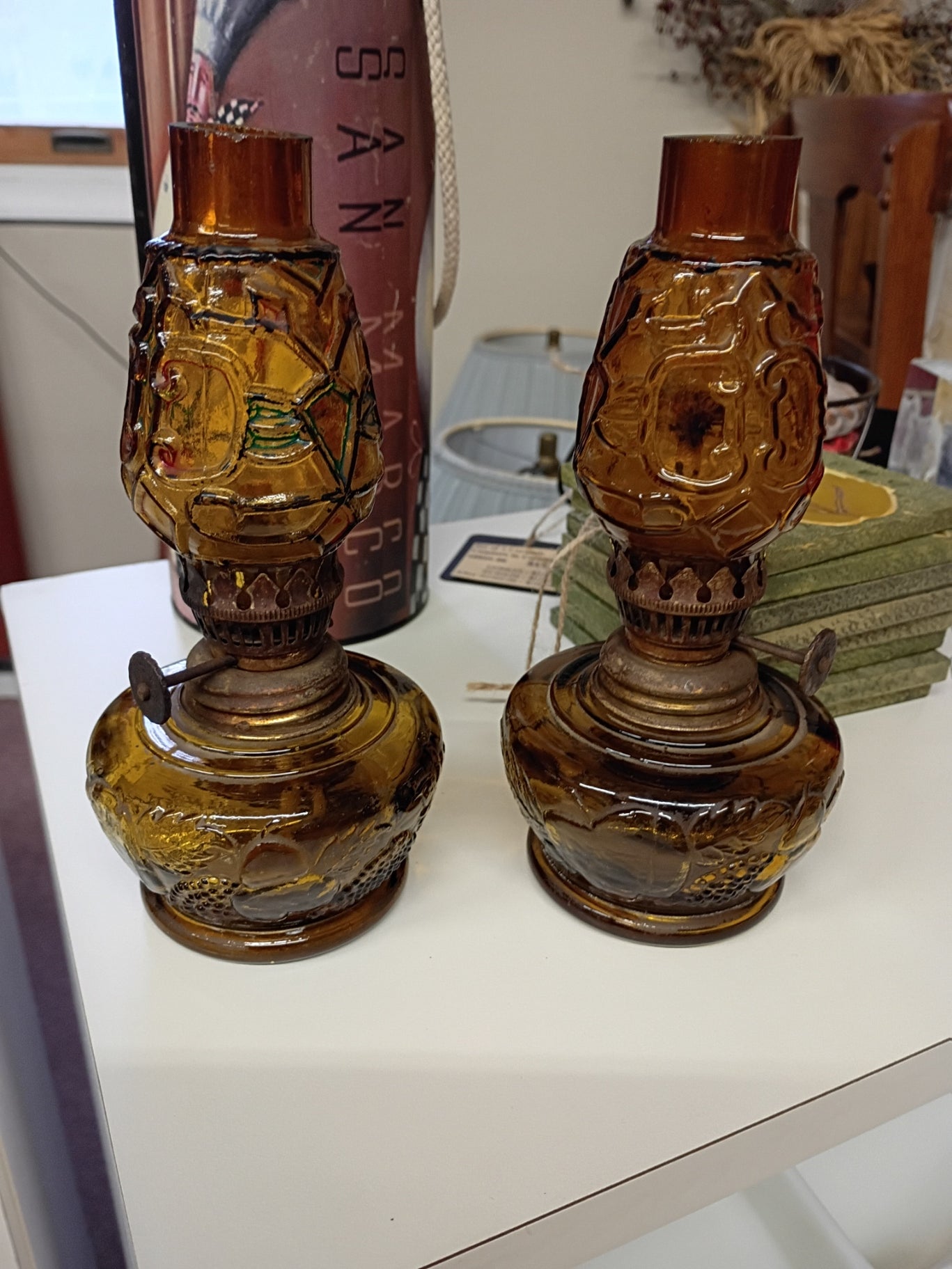 Pair of Mini Oil Lamps
