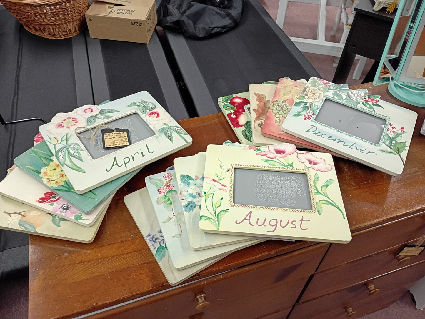 Set of 12, Months of the Year Frames