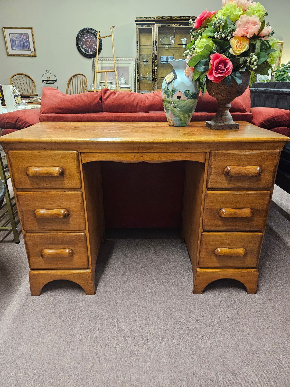 Vintage Knee Hole Desk