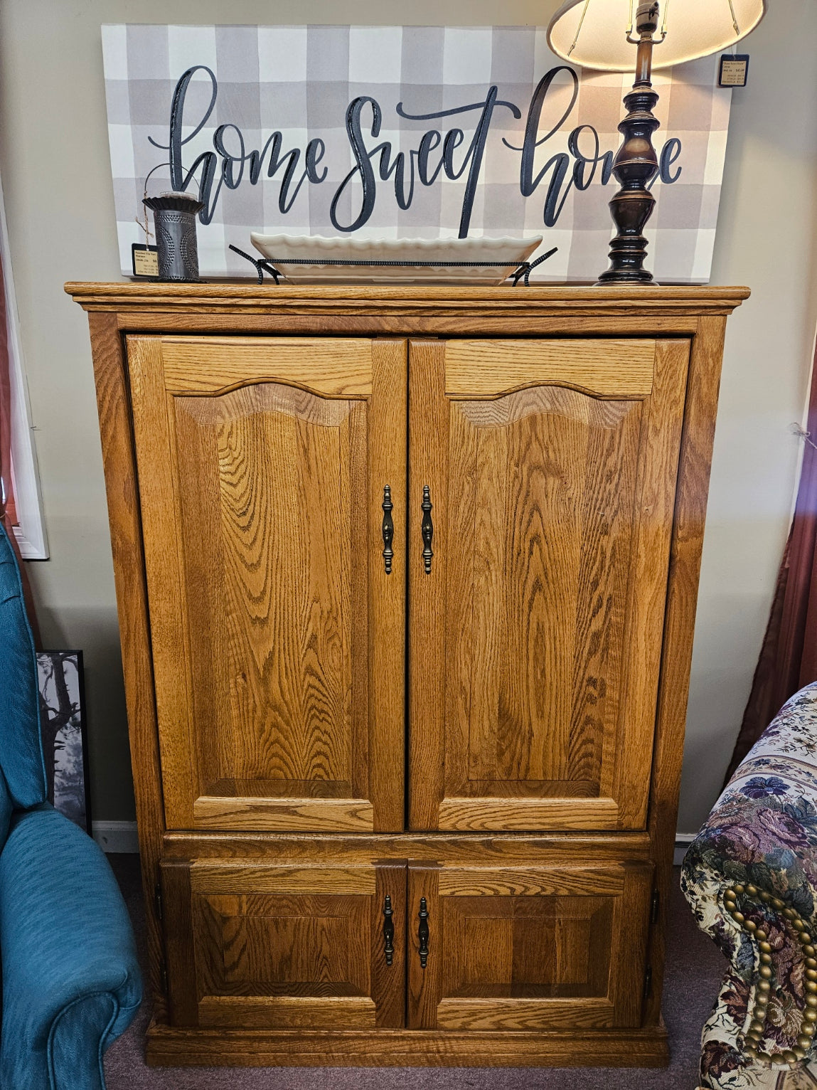 Oak Entertainment Cabinet