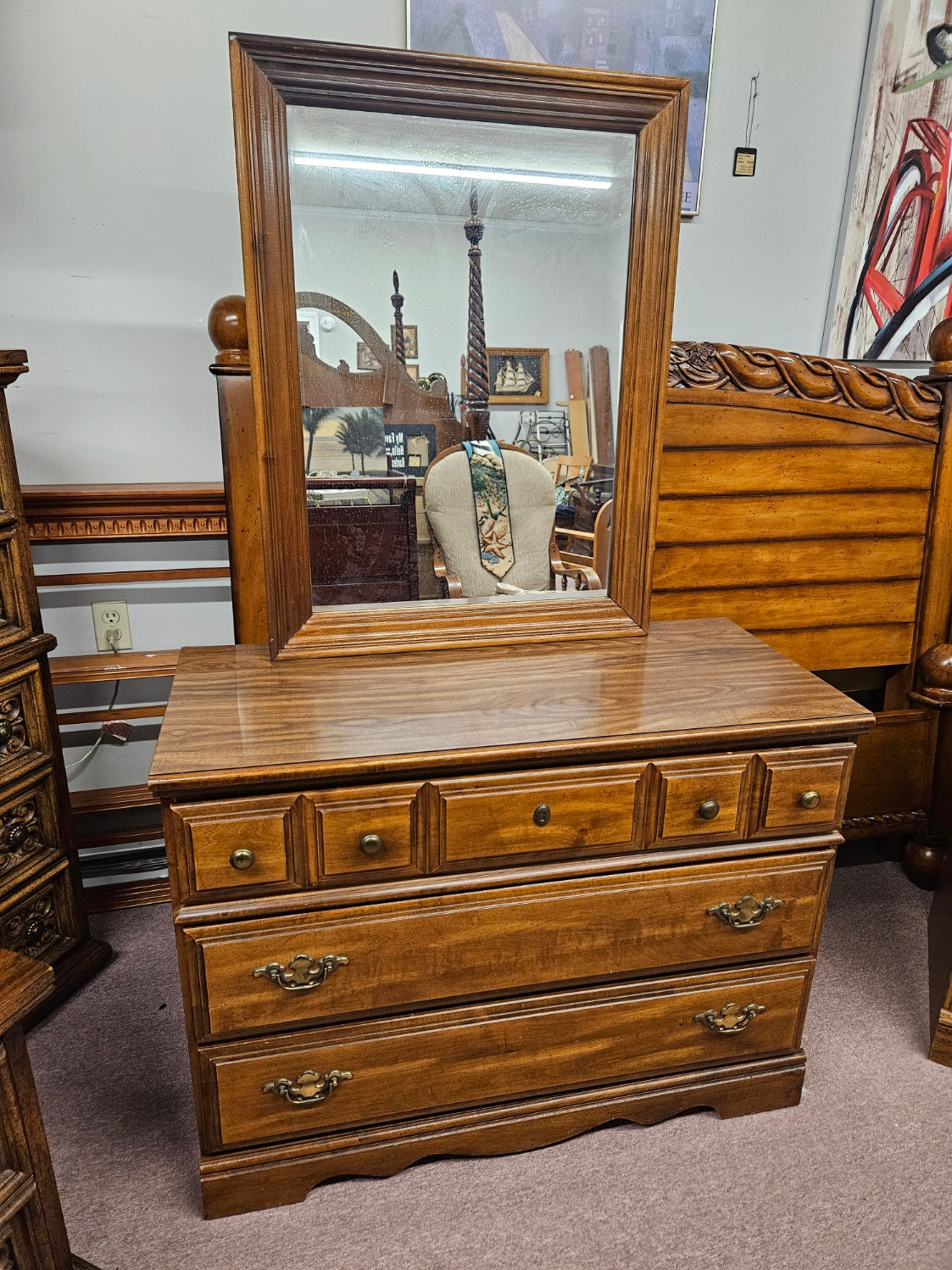 3-Drawer Chest w/ Mirror