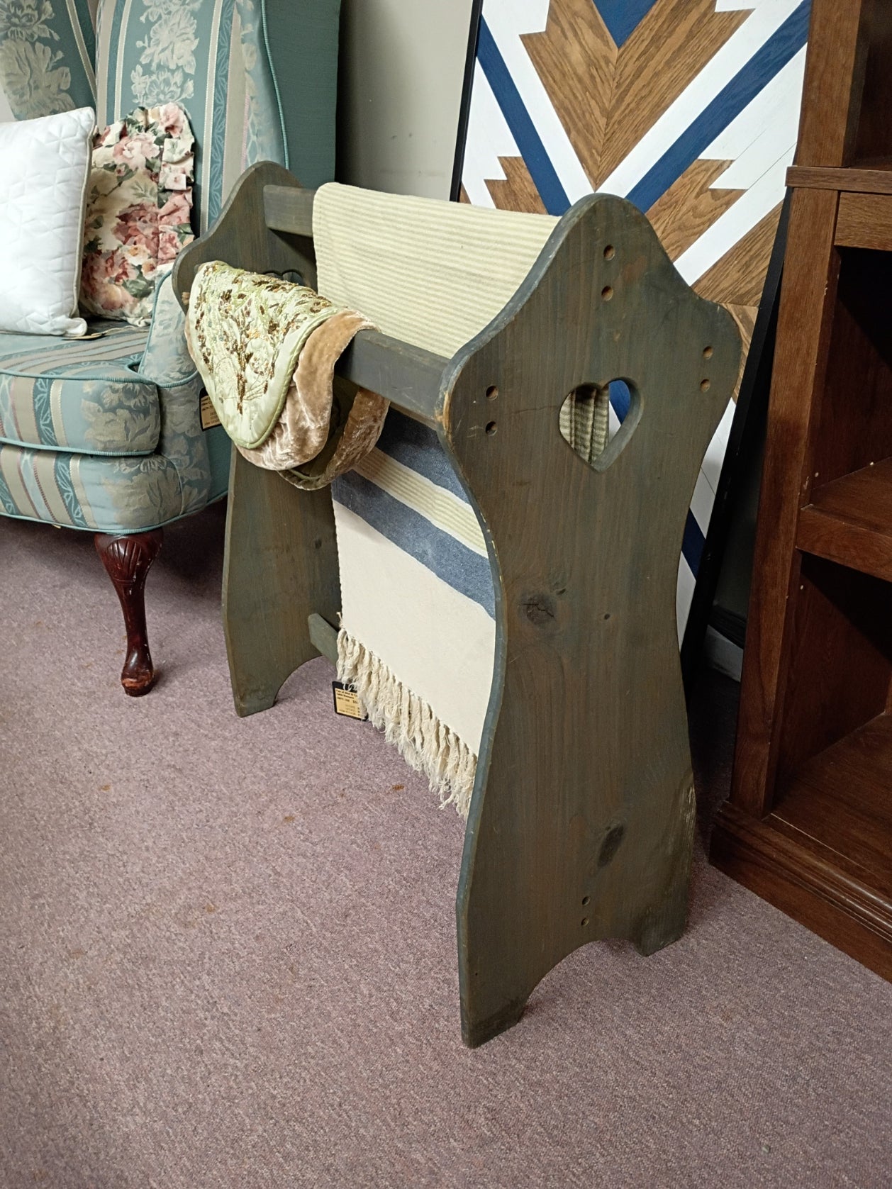 Green, Pine Quilt Rack