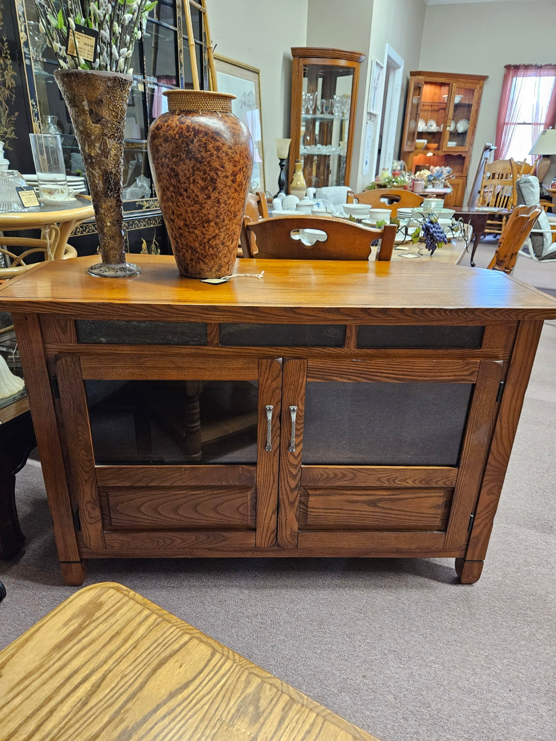 Tv Stand w/ Slate Inserts