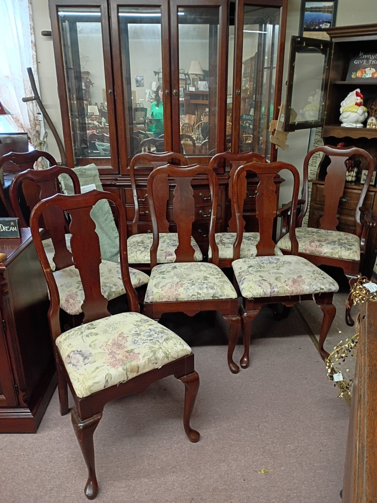 Set of 8 PA House, Cherry Chairs