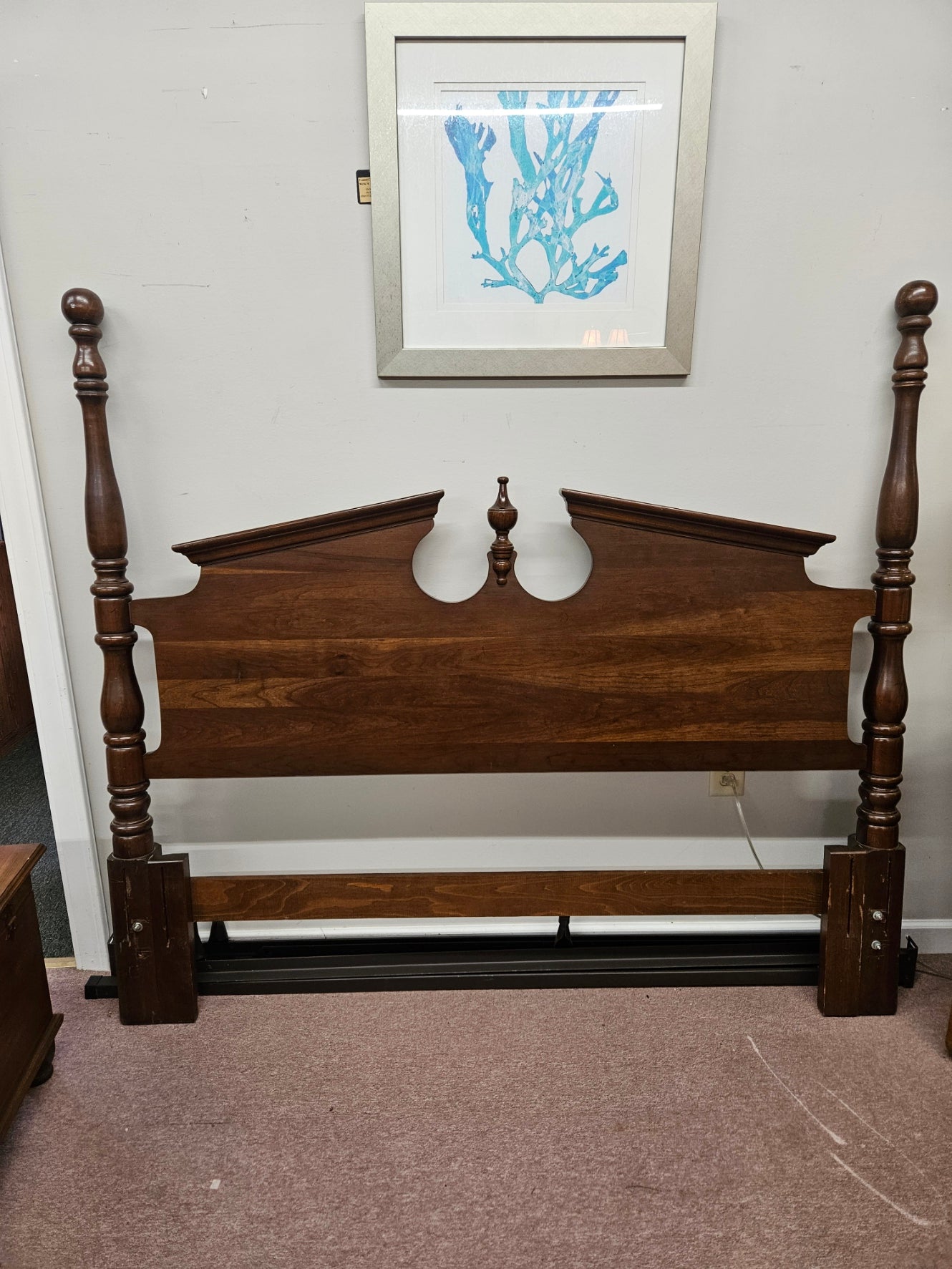 Cherry Queen Headboard w/ Metal Frame