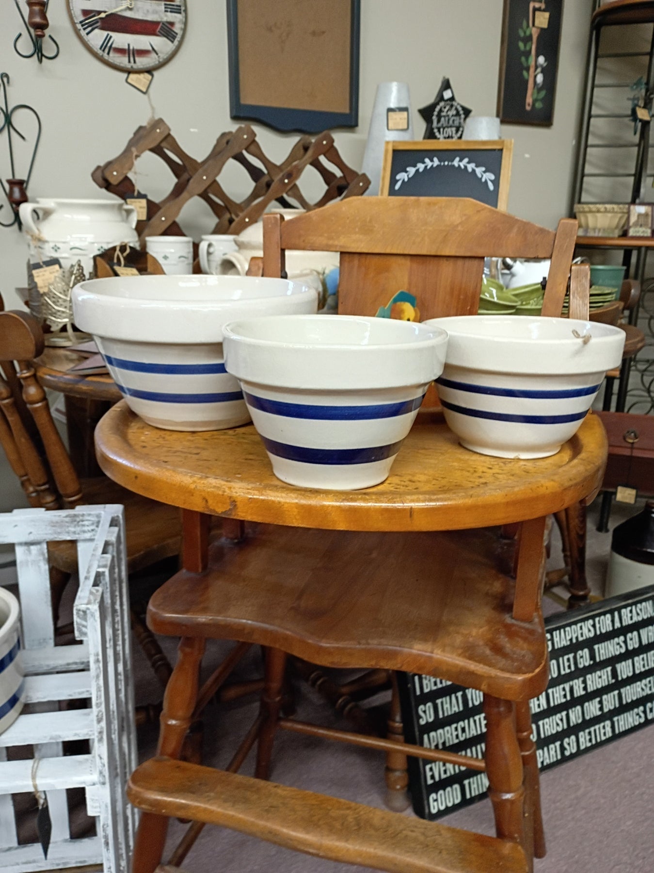 Set of 3 Roseville Pottery Bowls