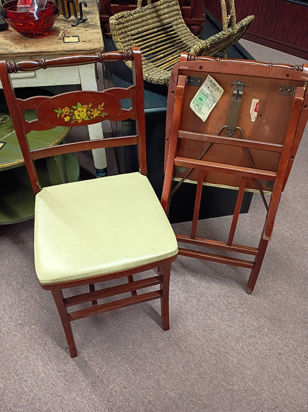 Set of 4 Vintage Folding Chairs