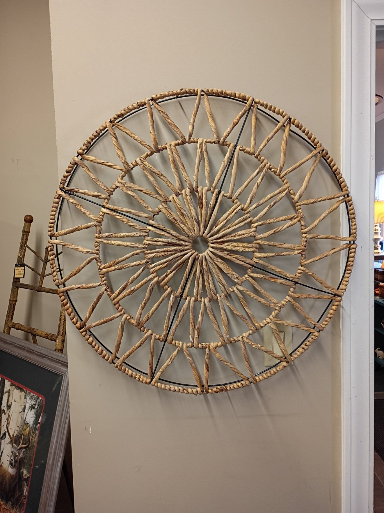 Round, Sea Grass Wall Hanging