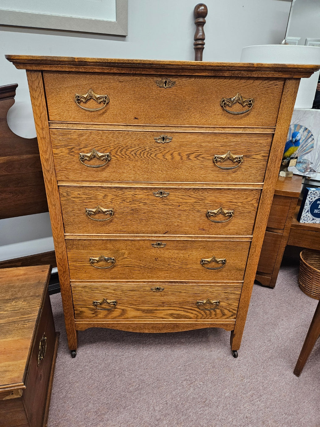 Vintage Oak Chest of Drawers