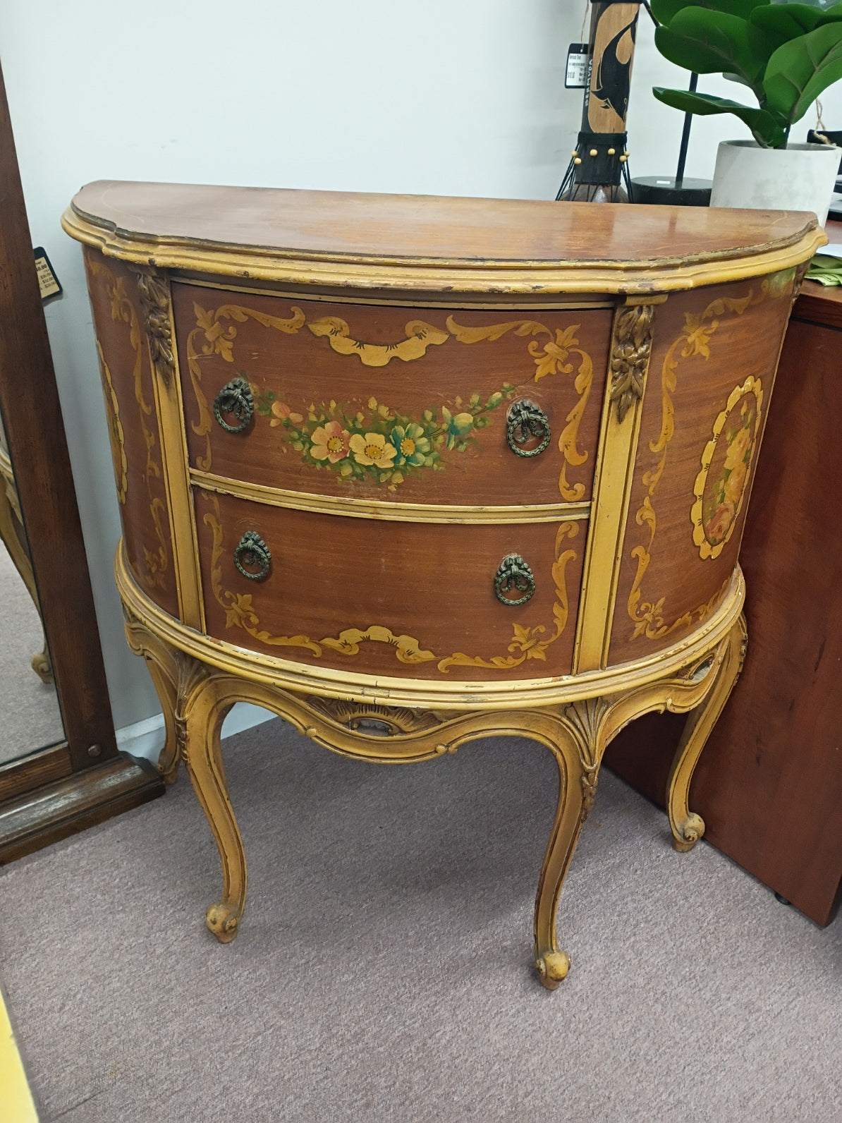 Demilune Accent Cabinet