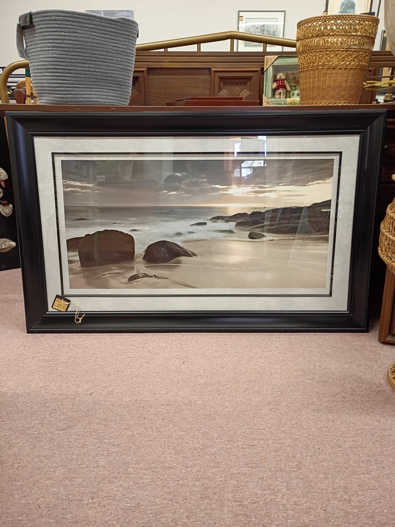 Black Framed Ocean Print