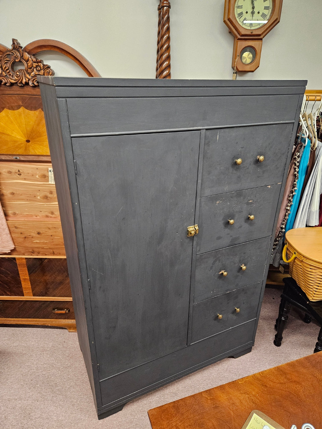 Painted Armoire Cabinet