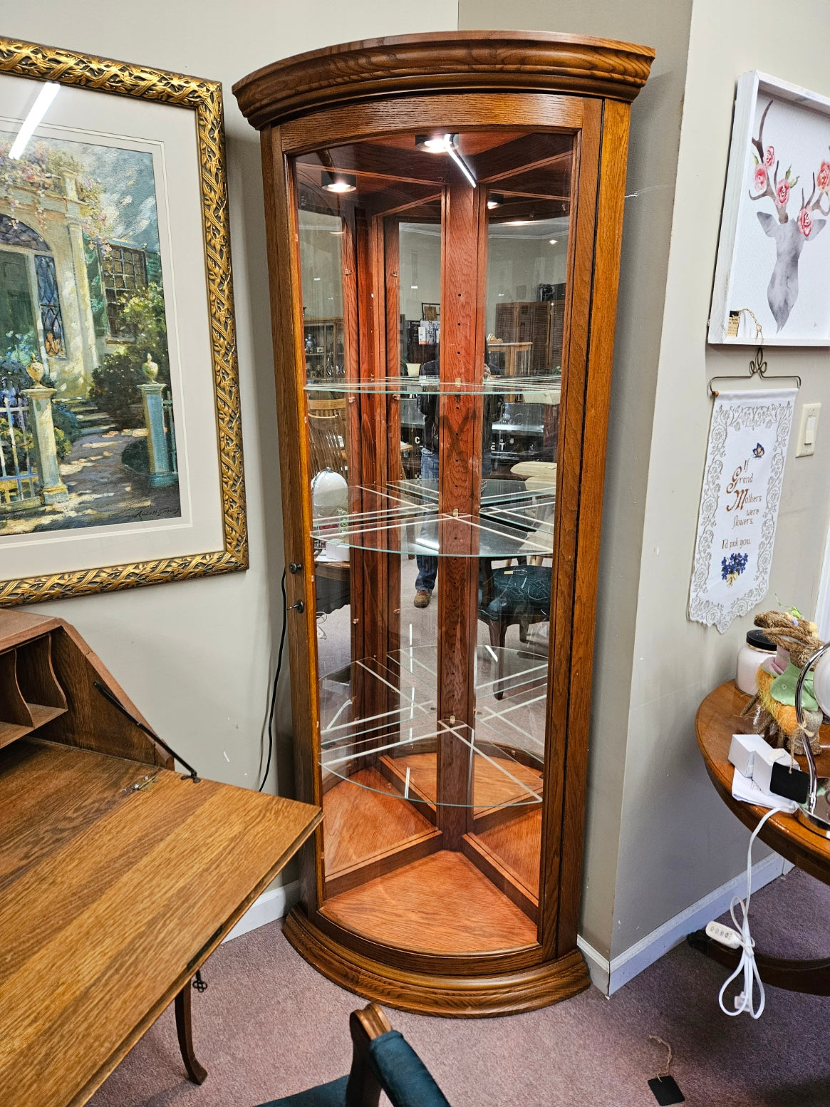 Corner Curio Cabinet