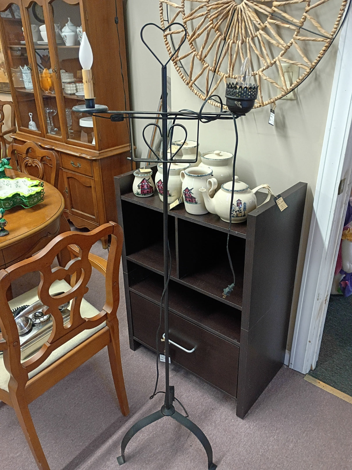 Black, Country Floor Lamp