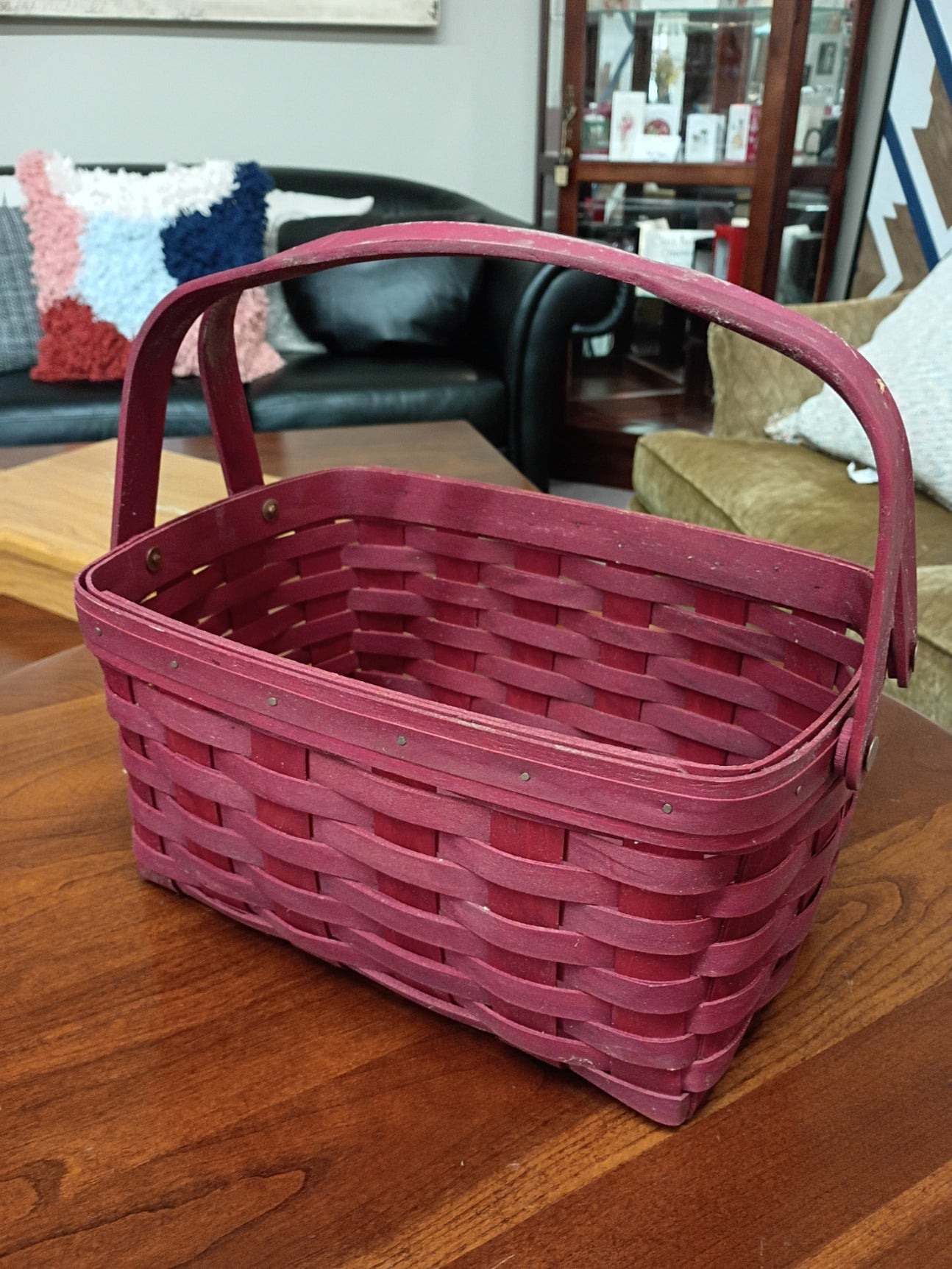 Red, Longaberger Basket