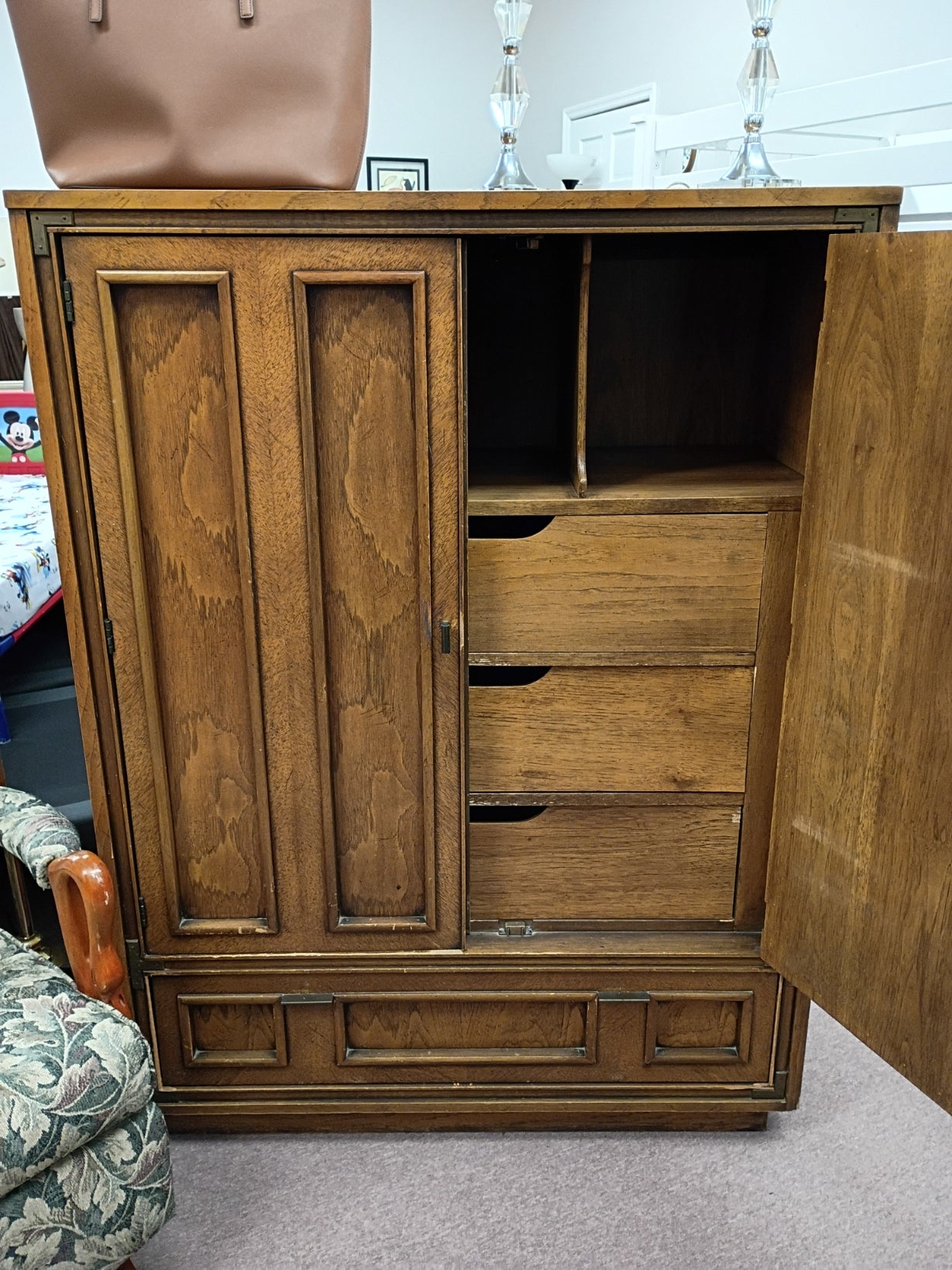 Vintage, Wooden Wardrobe