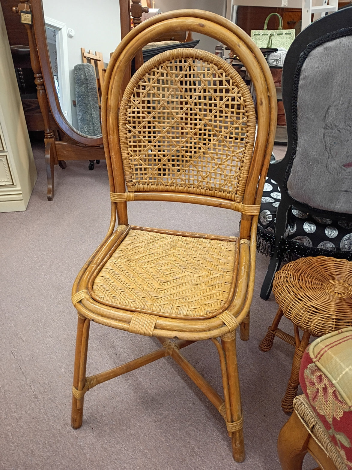 Cain Back Rattan Chair