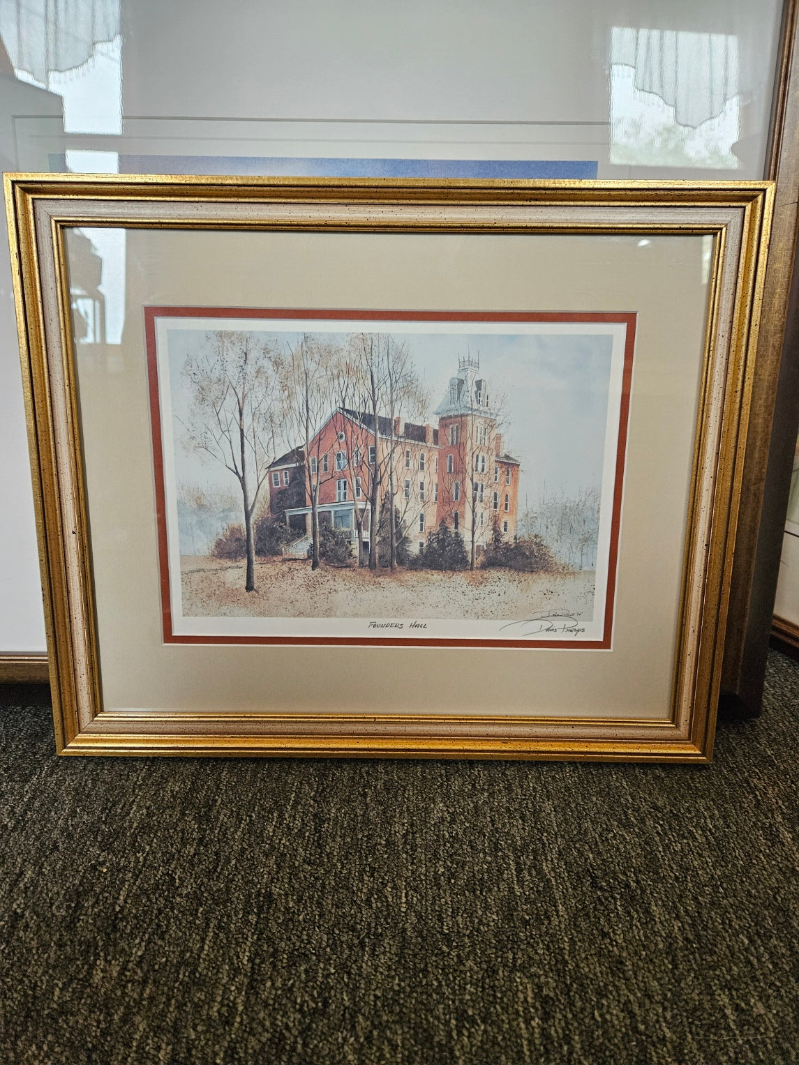 Signed Founders Hall Print