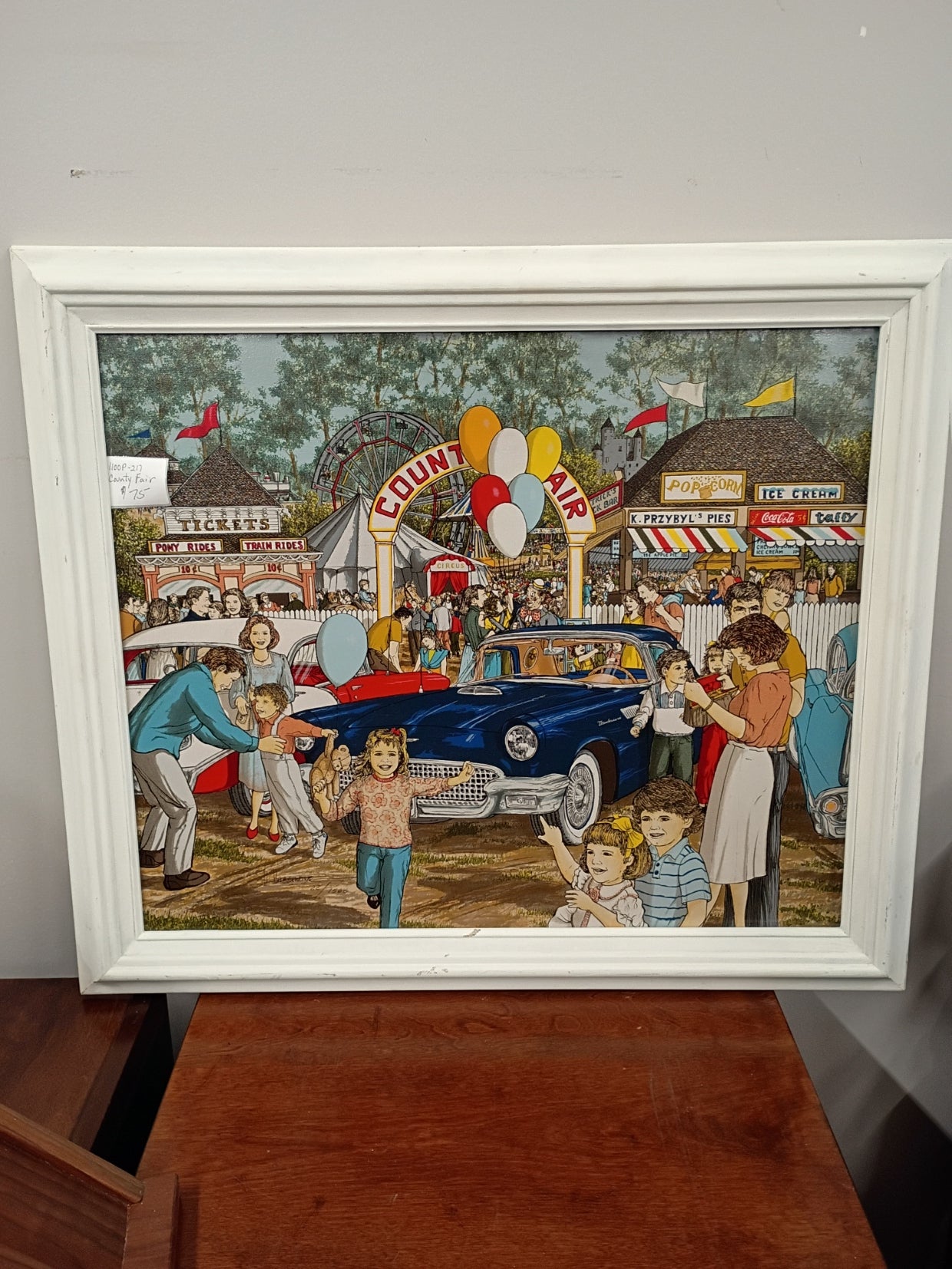 Framed "County Fair" Canvas