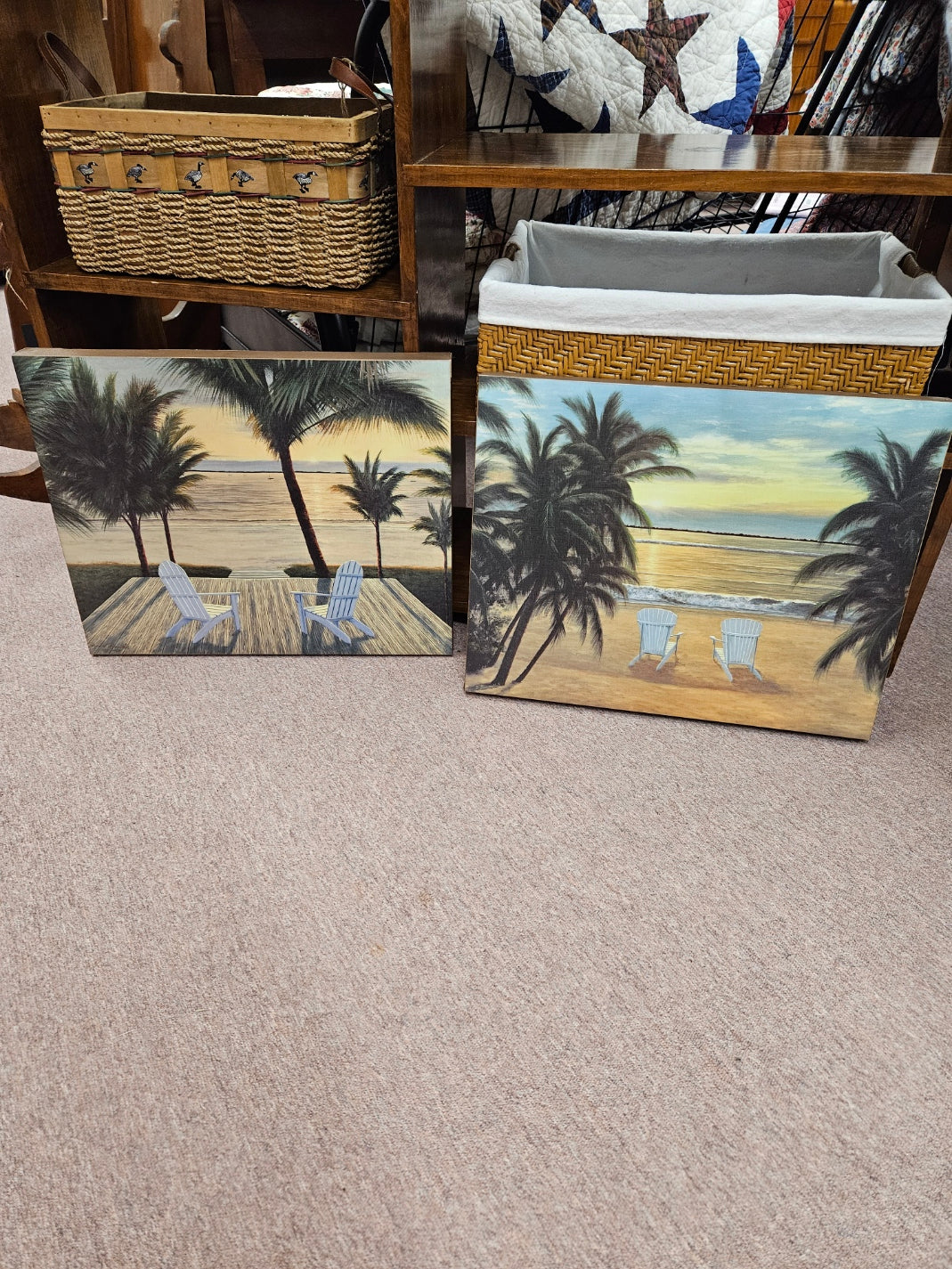 Beach Scene on Canvas