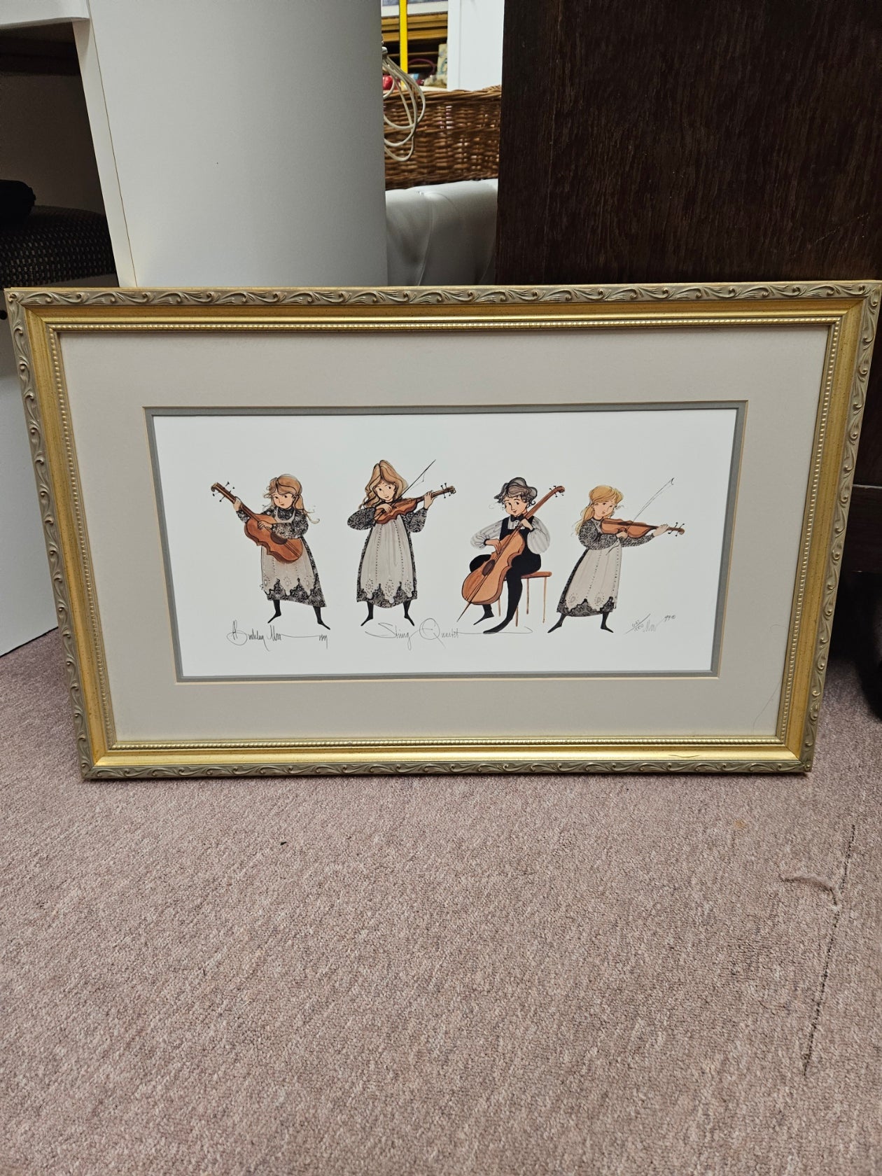 P. Buckley Moss "String Quartet"