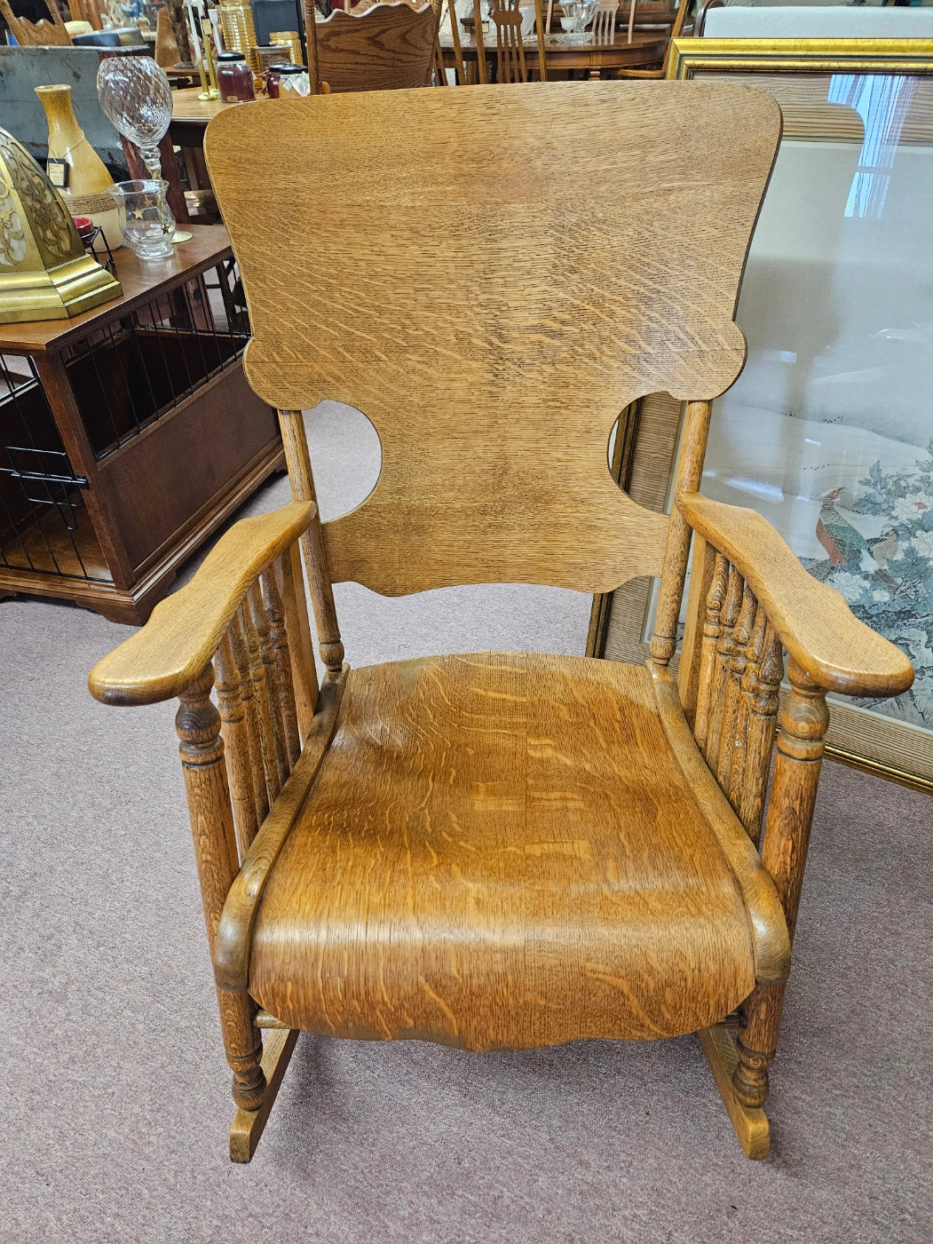 Vintage Oak Rocking Chair