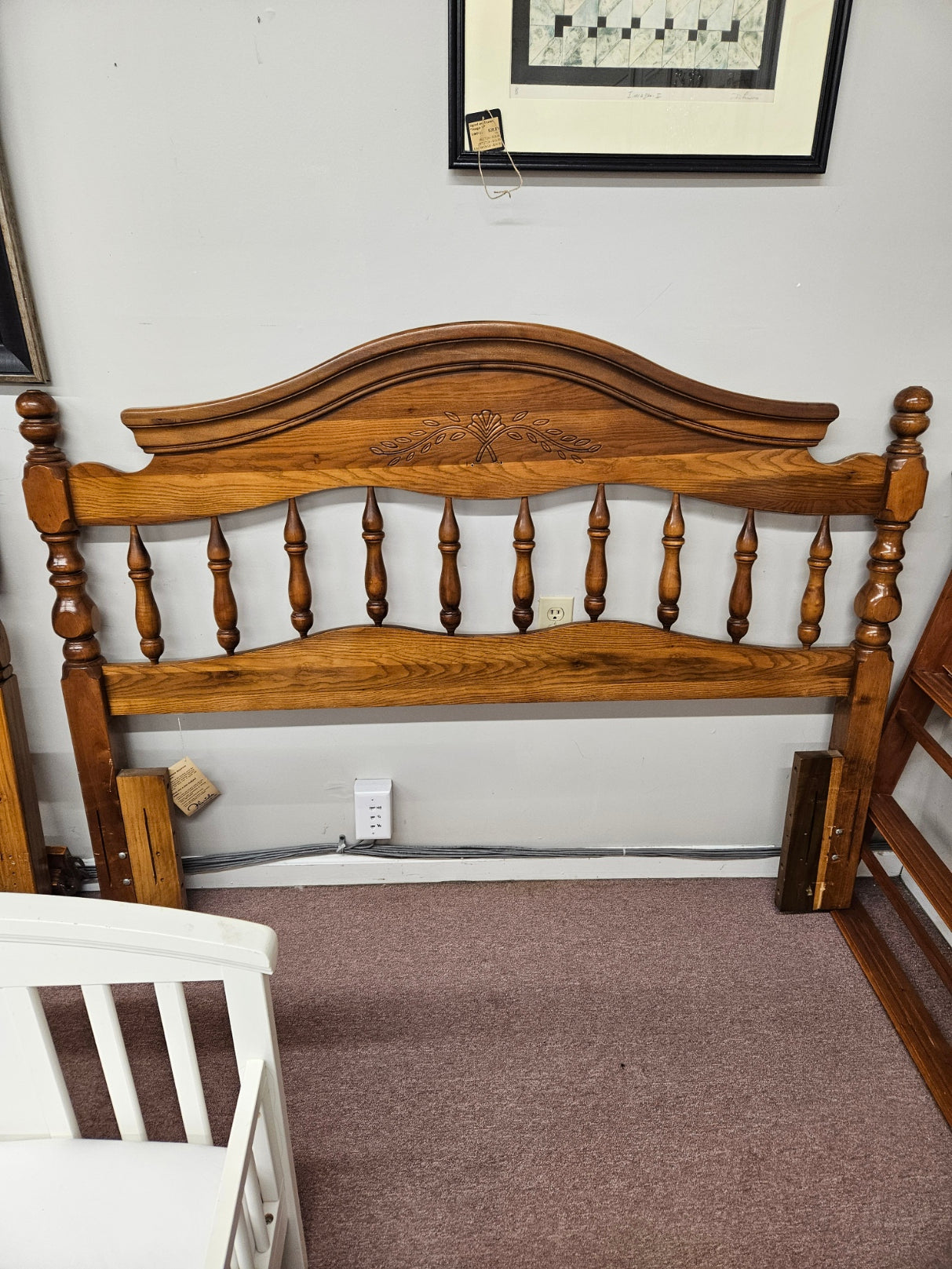 Queen Size Headboard w/ Metal Frame