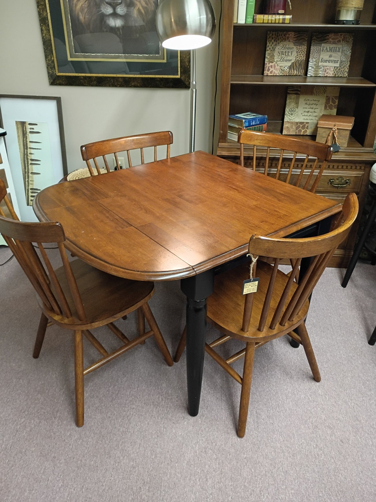 Drop Leaf Table w/ 4 Chairs