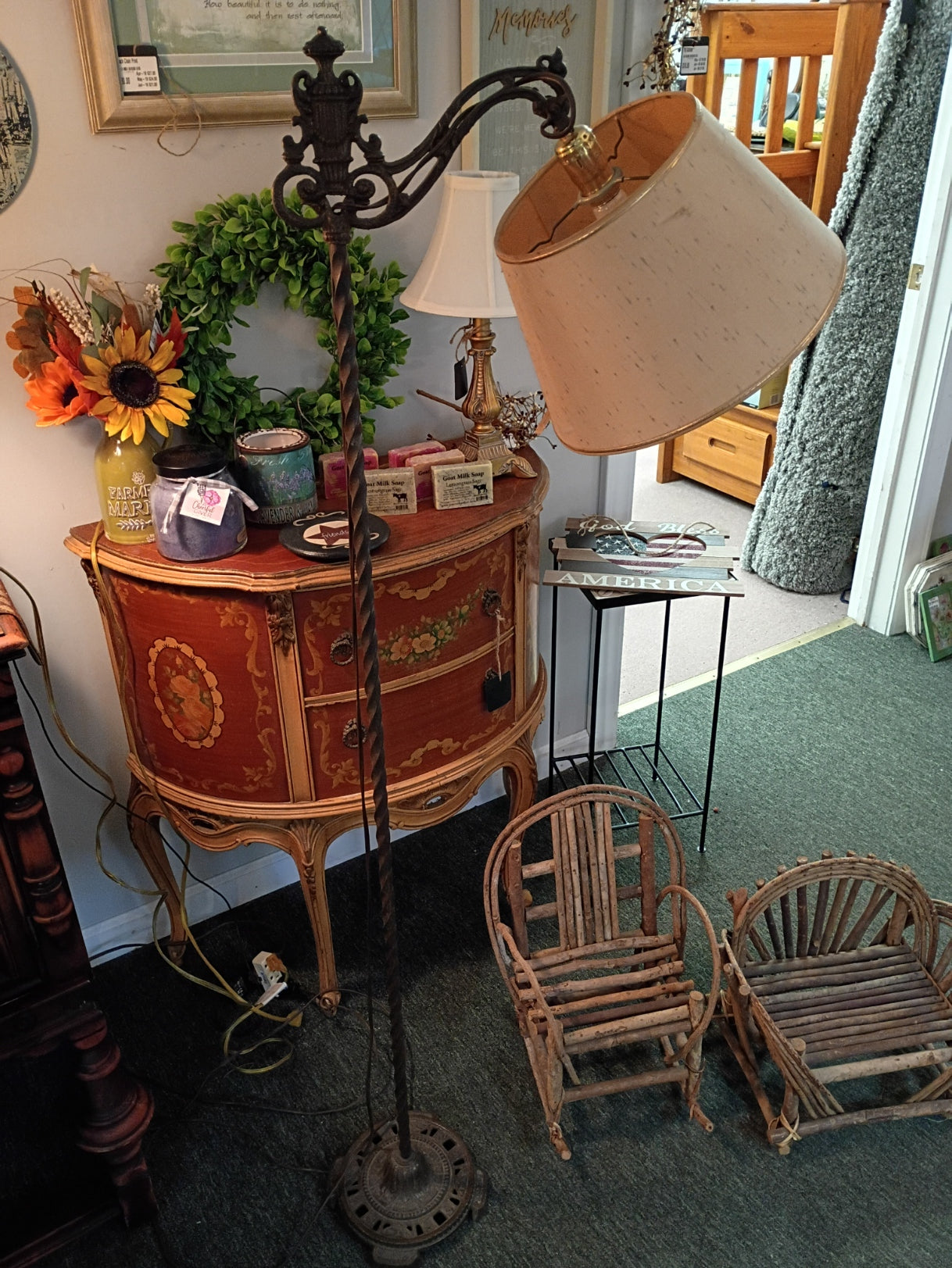Vintage Iron Lamp
