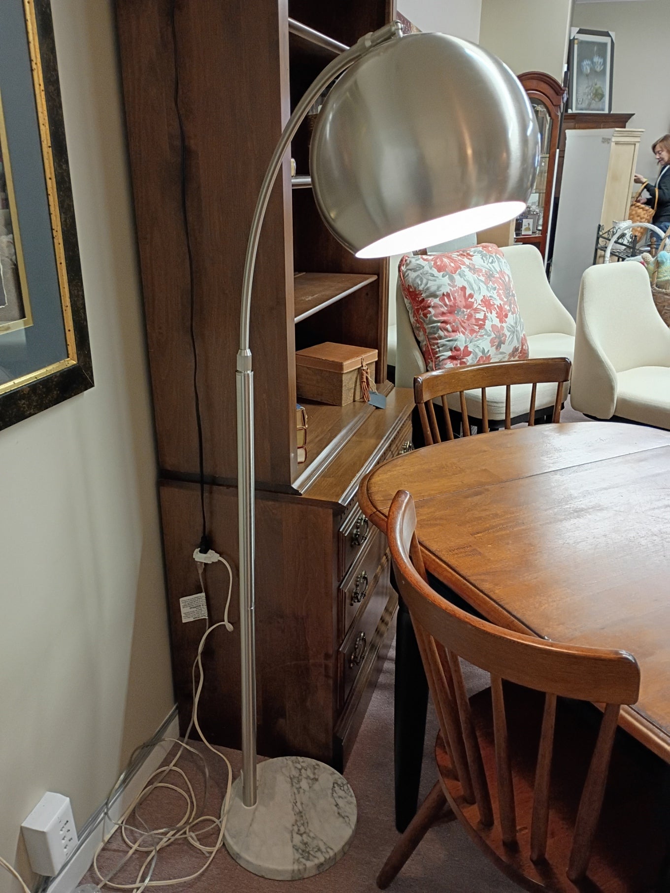 Arched Floor Lamp w/ Marble Base