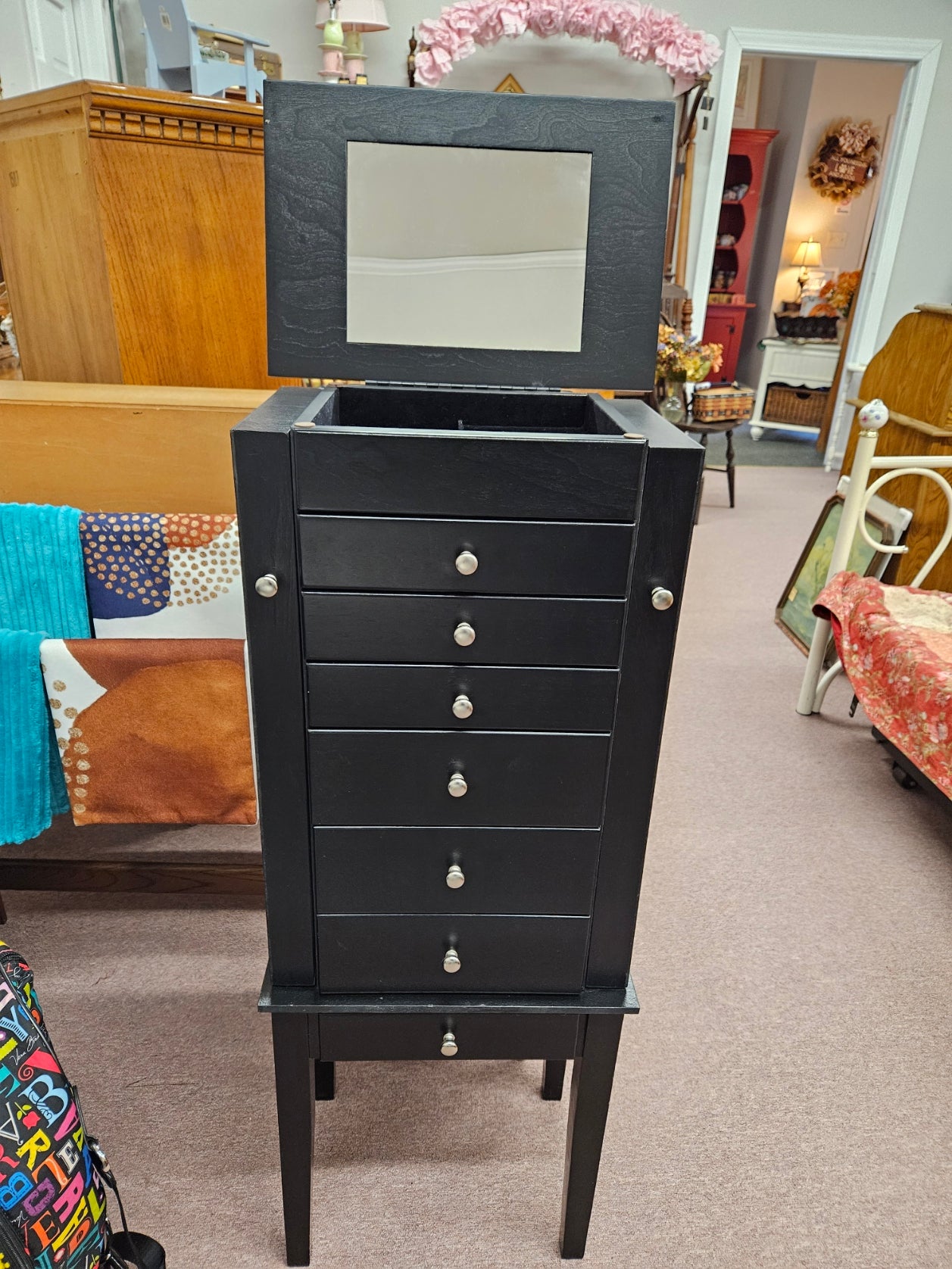 Black Jewelry Armoire
