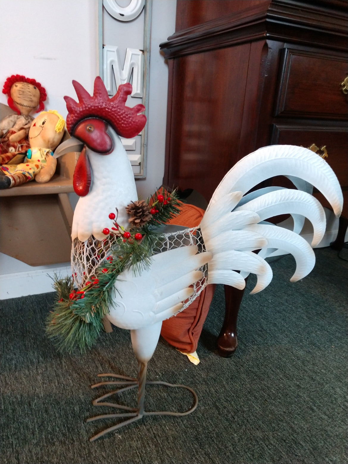 Tall Tin Rooster