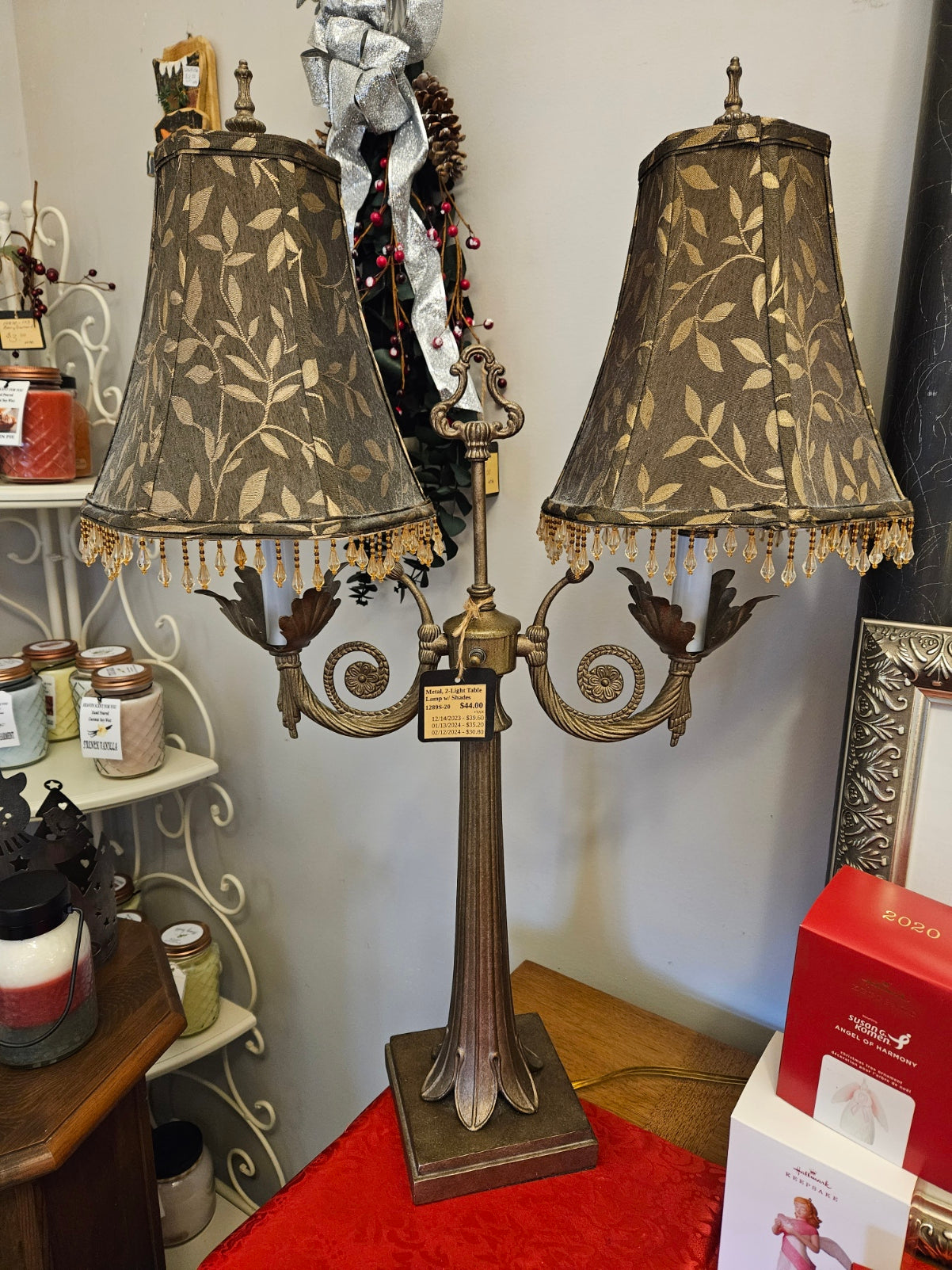 Metal, 2-Light Table Lamp