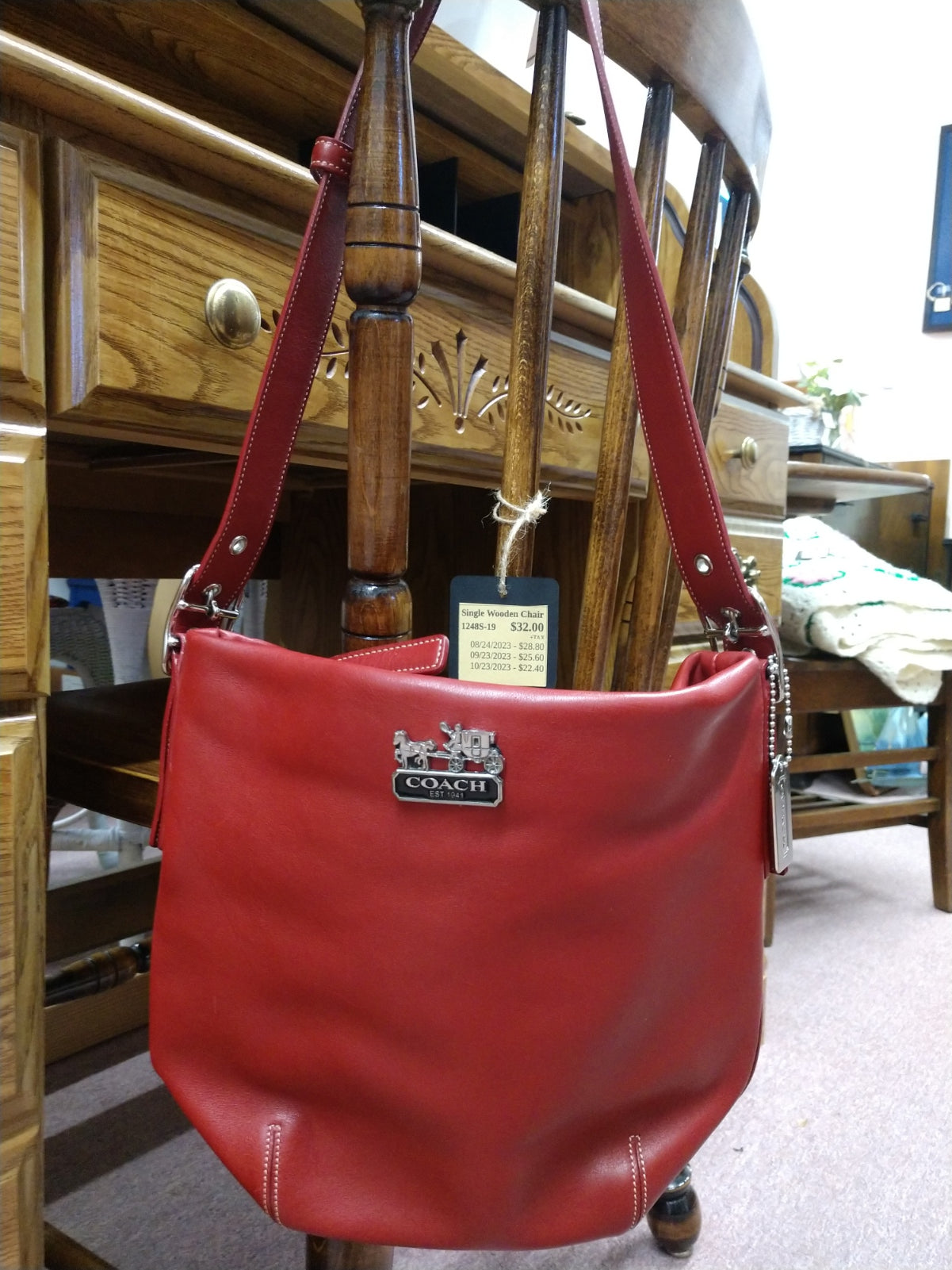 Red Coach Purse