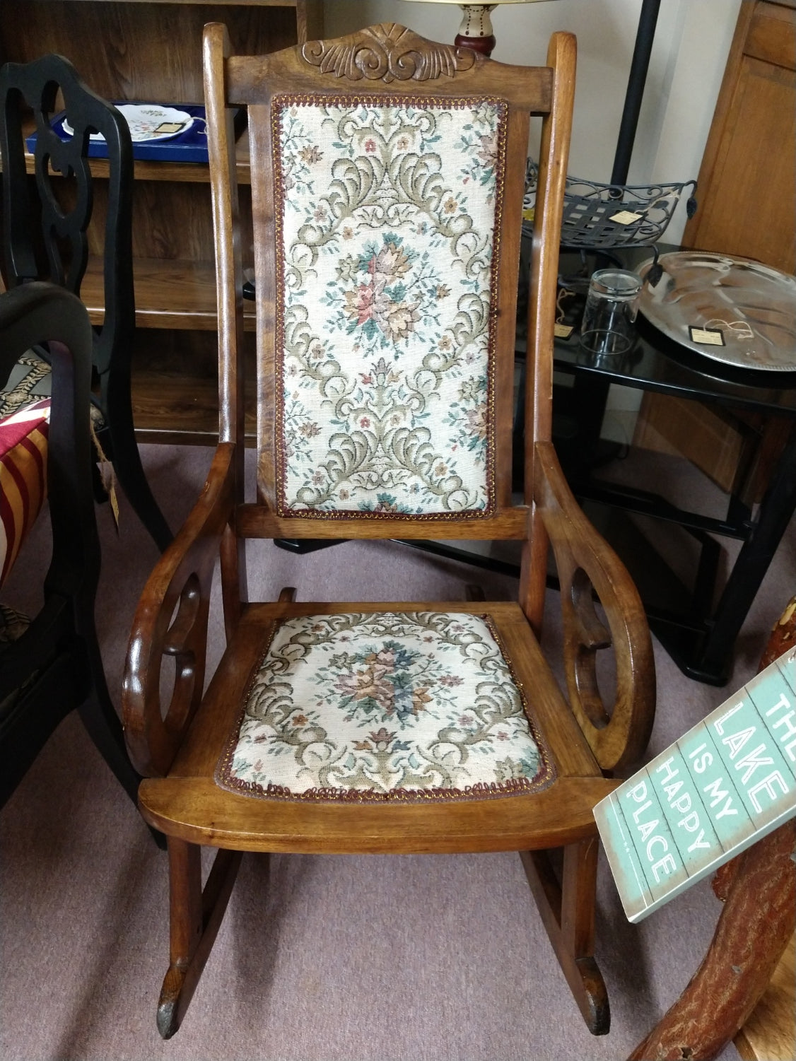 Antique Biedermeier Rocker