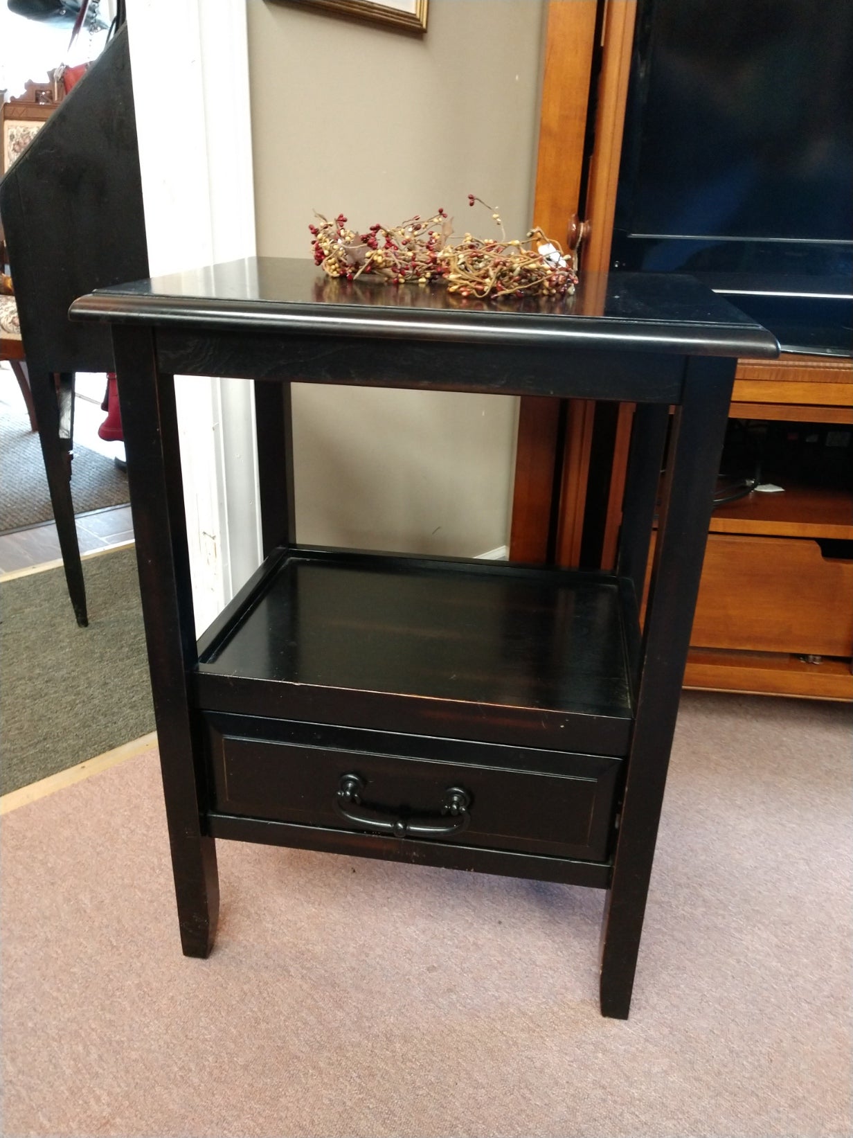 Black Side Table