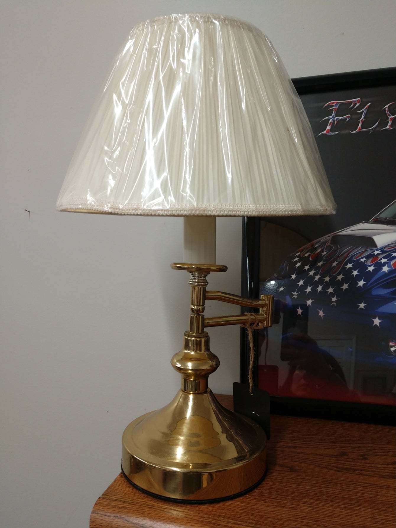 Brass, Swing Arm Lamp
