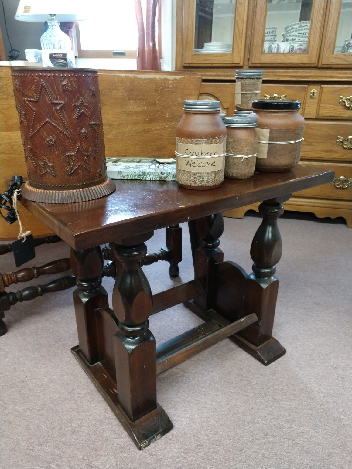Single Pine End Table