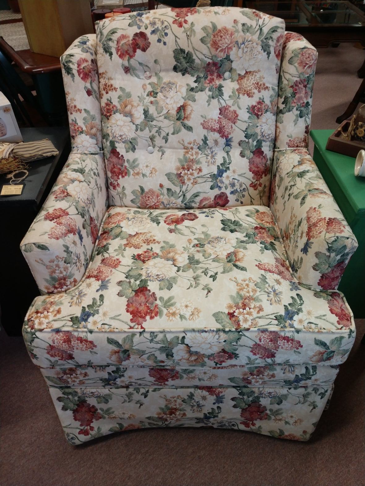 Floral Accent Chair