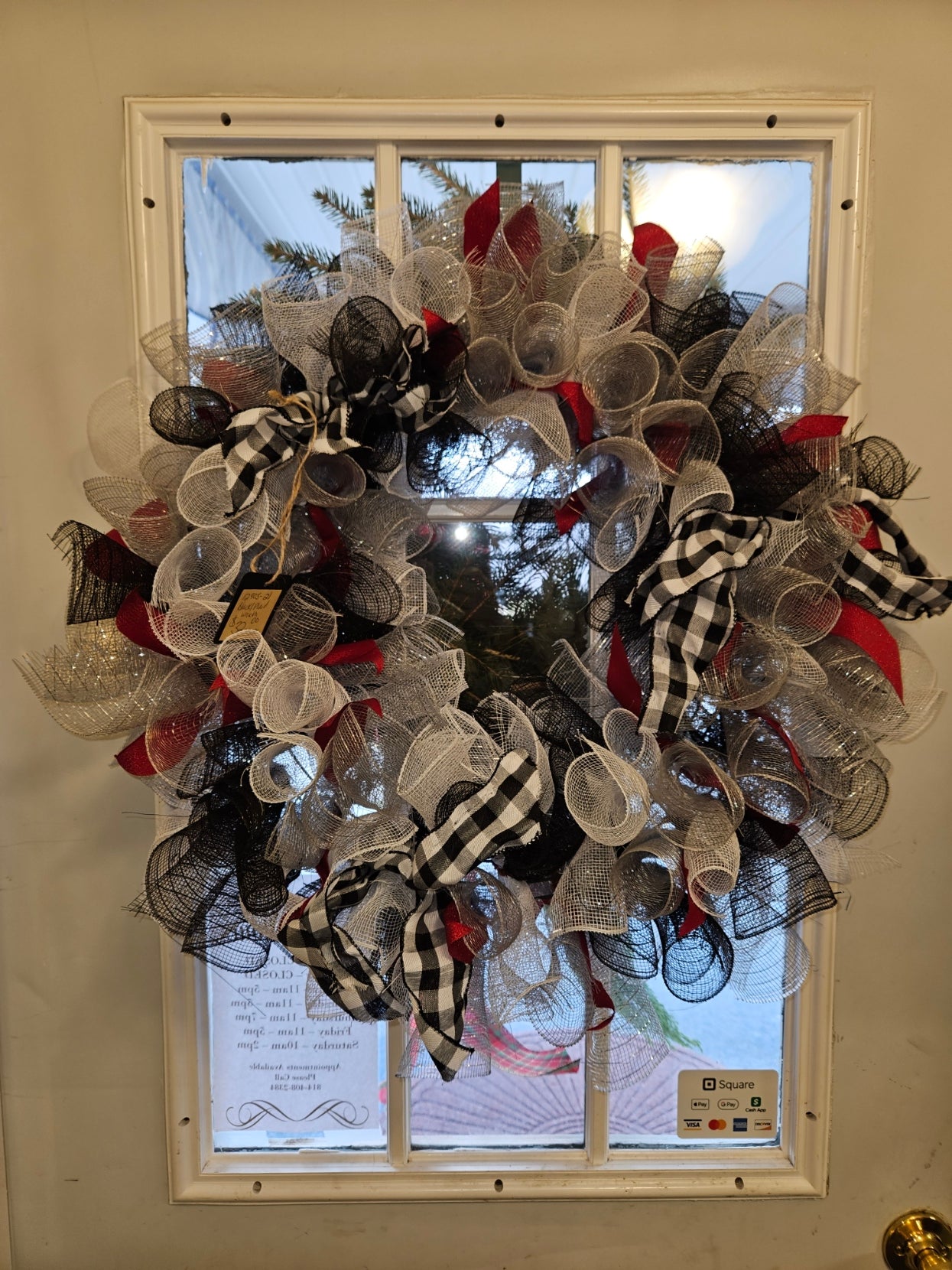 Black/Plaid Wreath