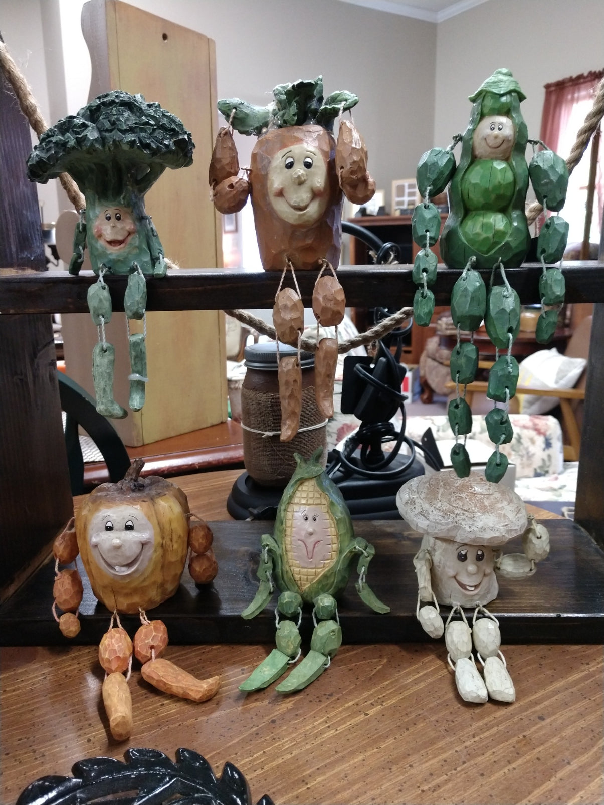 Anthropomorphic Veggie Shelf Sitters