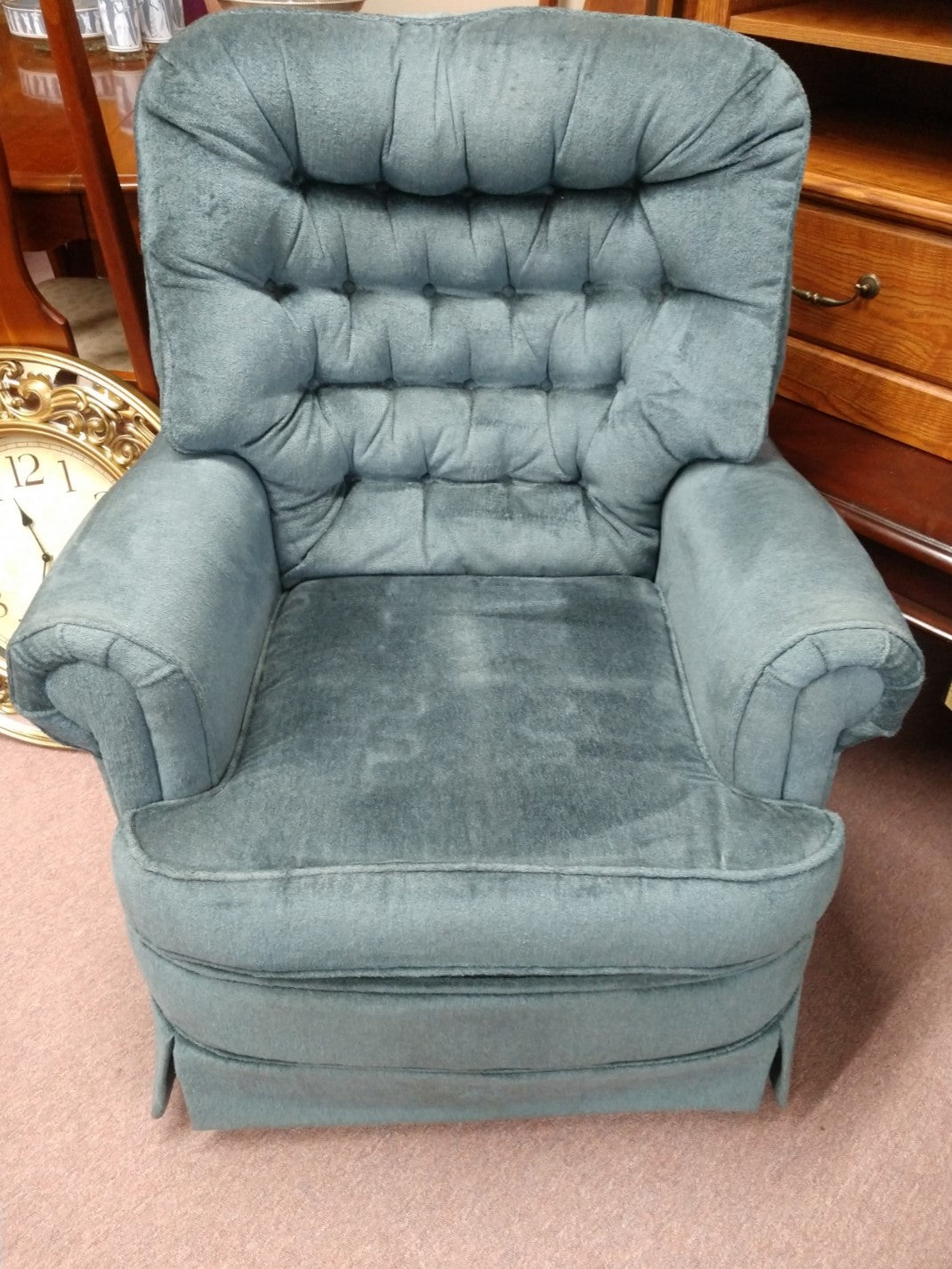 Blue Spring Rocking Chair