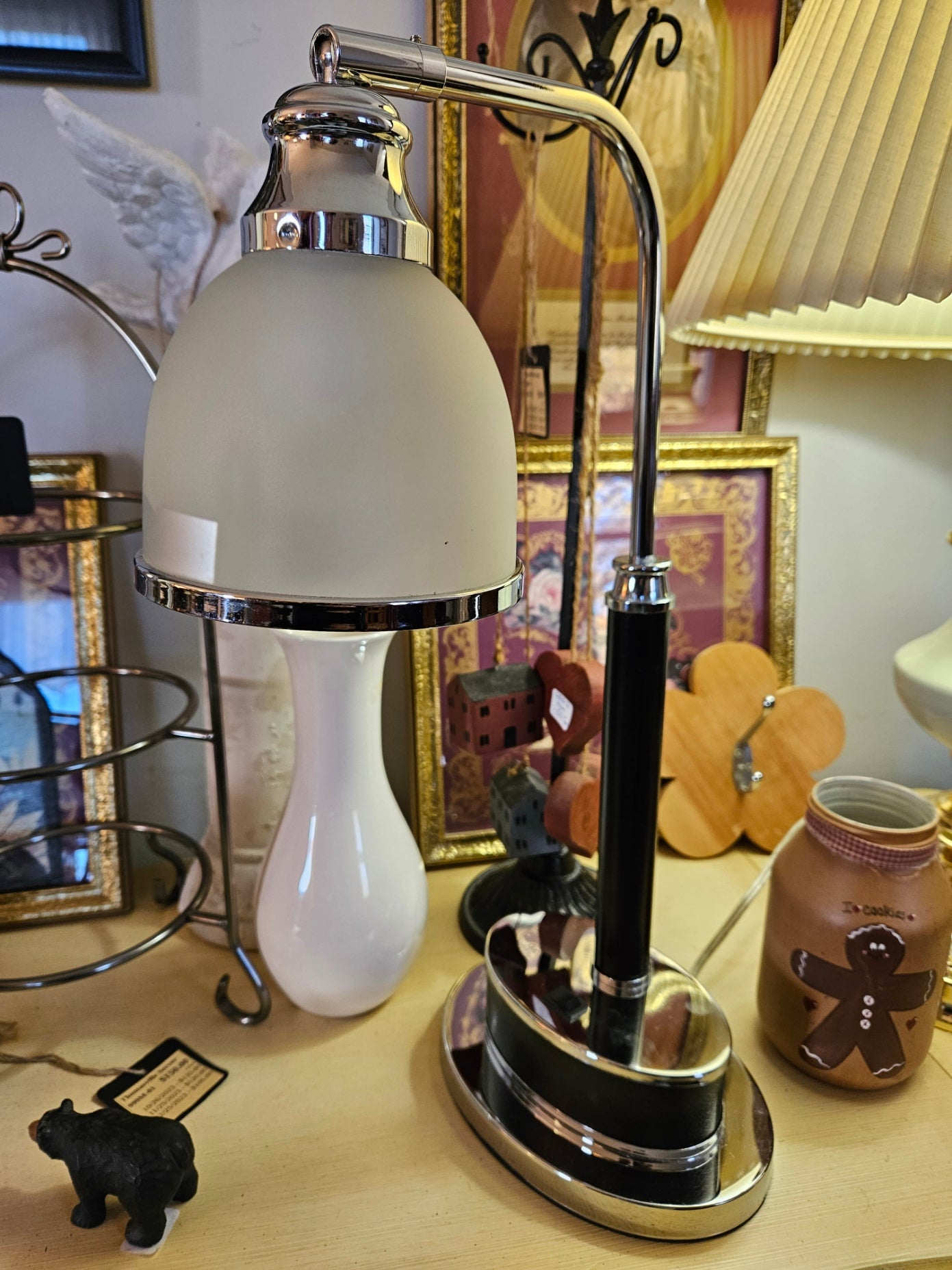 Silver/Black Desk Lamp