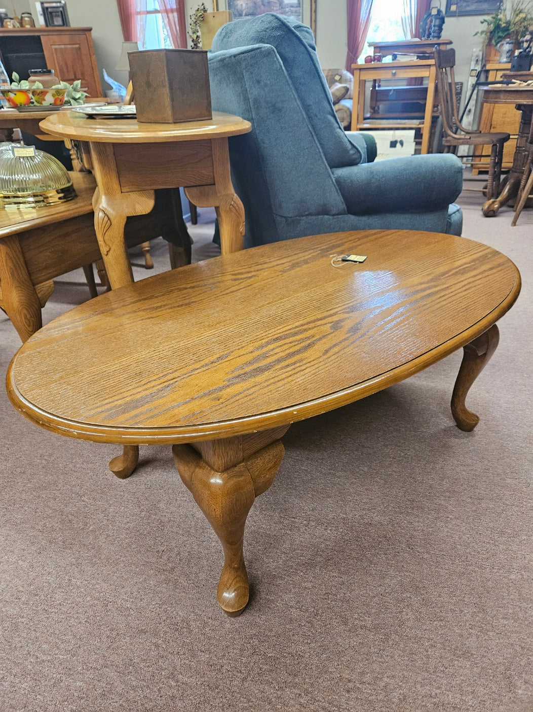 Oak, Oval Coffee Table