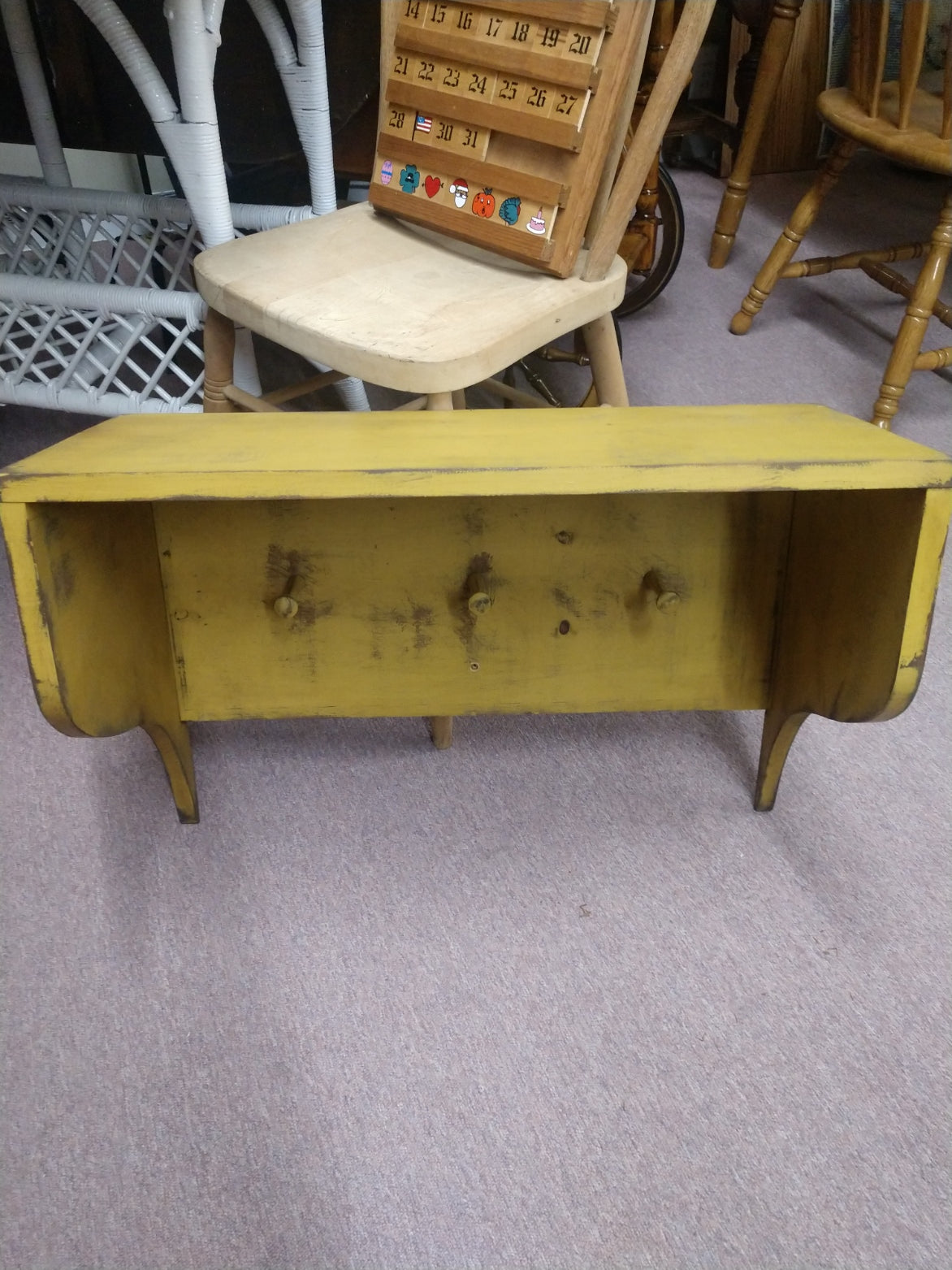 Mustard Color Coat Rack