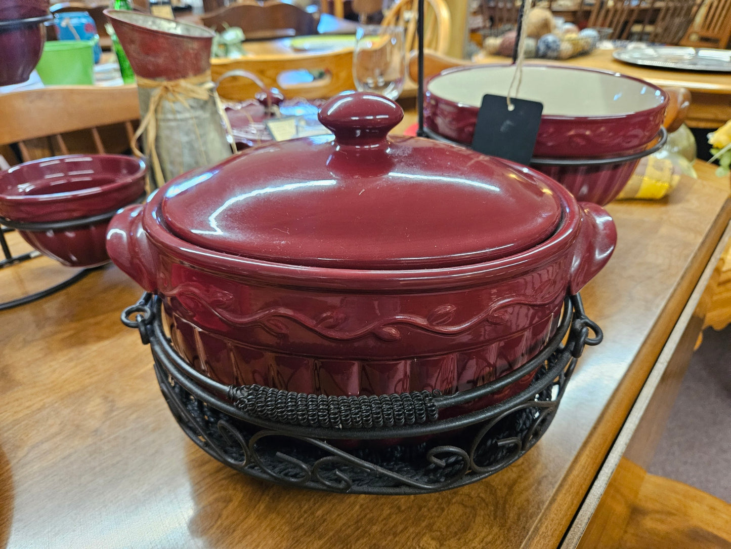 Celebrating Home Bean Pot w/ Carrier