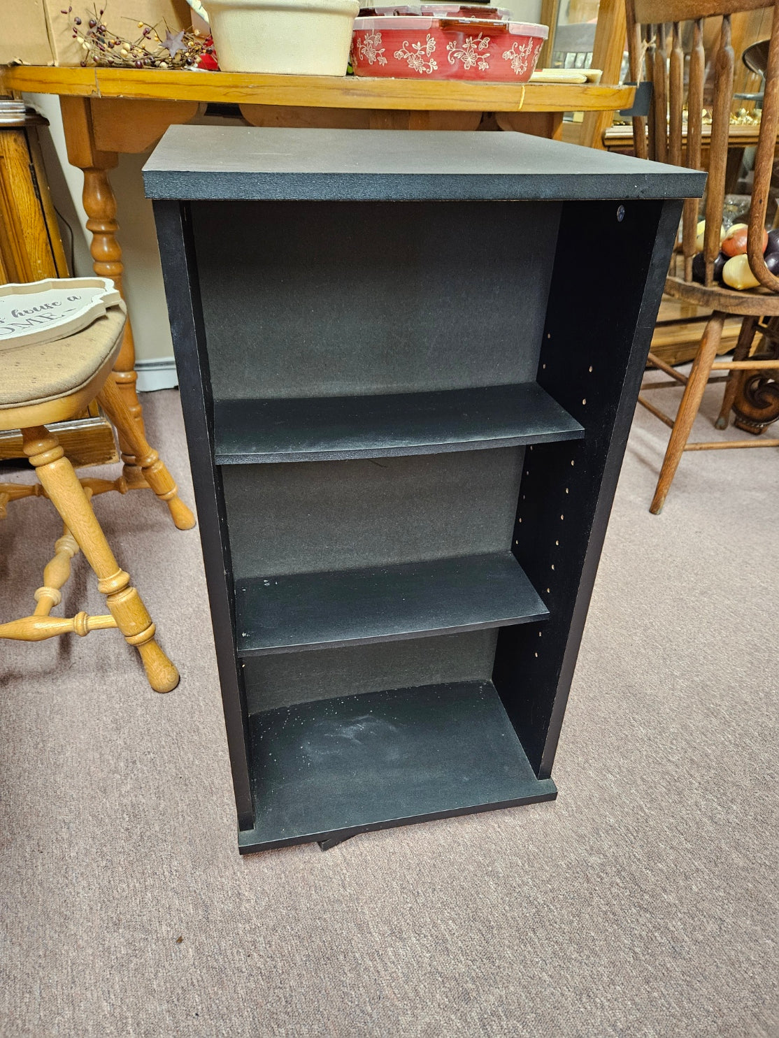 Black, Rotating Bookshelf