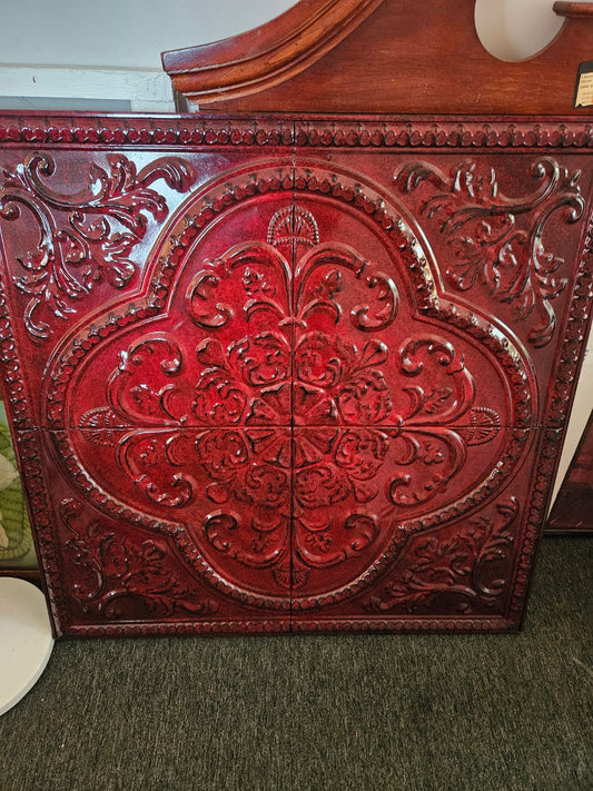 Burgandy Wall Tin